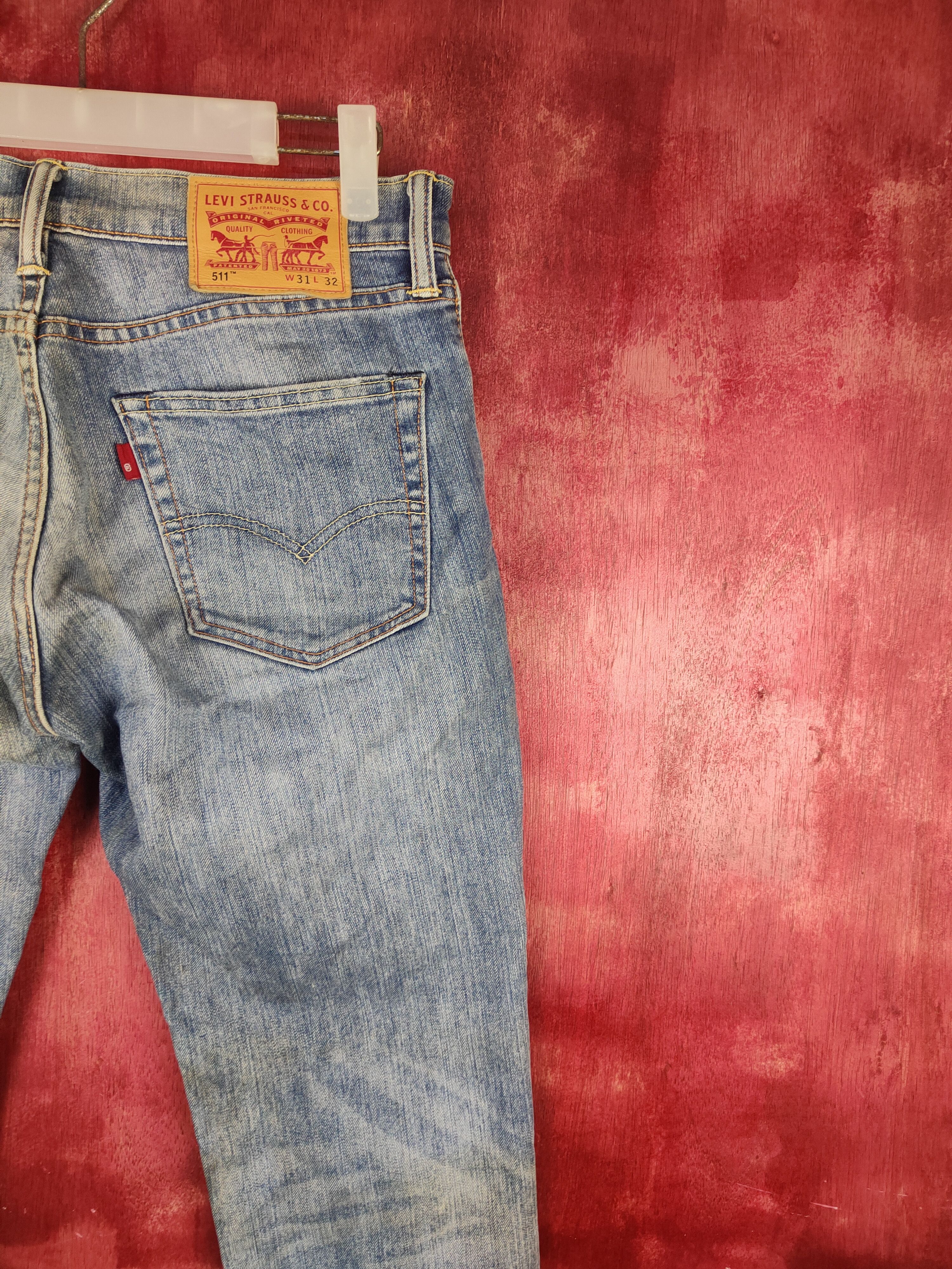 Levi's Levi's Blue Faded Distressed Ripped Jeans #S1878 Size US 31 - 12 Thumbnail