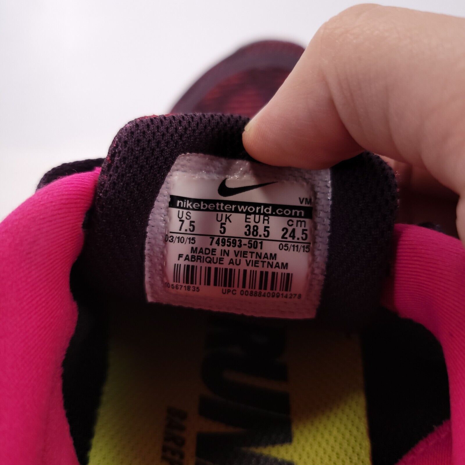 Nike Nike Free 5.0 Athletic Shoe Womens Size 7.5 749593-501 Size US 7.5 / IT 37.5 - 11 Thumbnail