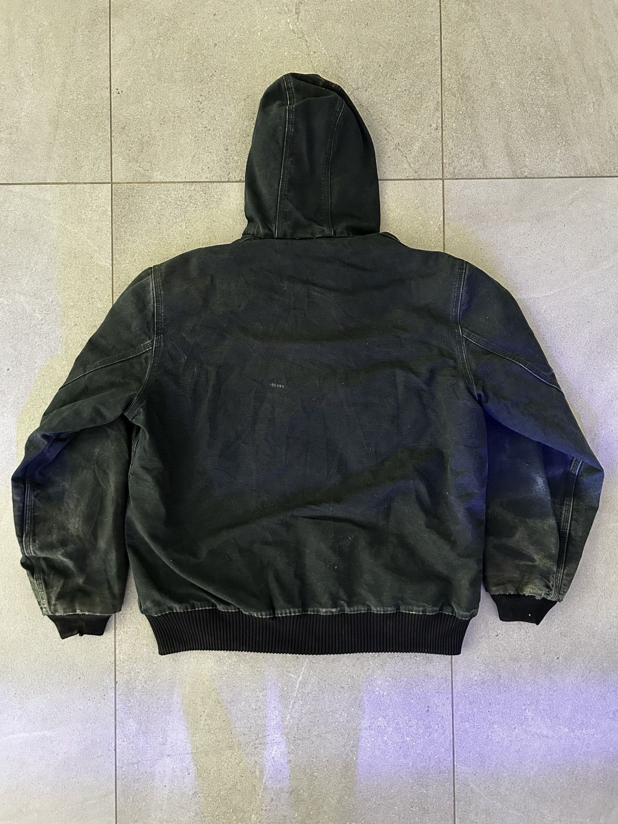 Carhartt Carhartt Duck Active Jacket Black Faded Distressed (Men’s L) Size US L / EU 52-54 / 3 - 5 Thumbnail