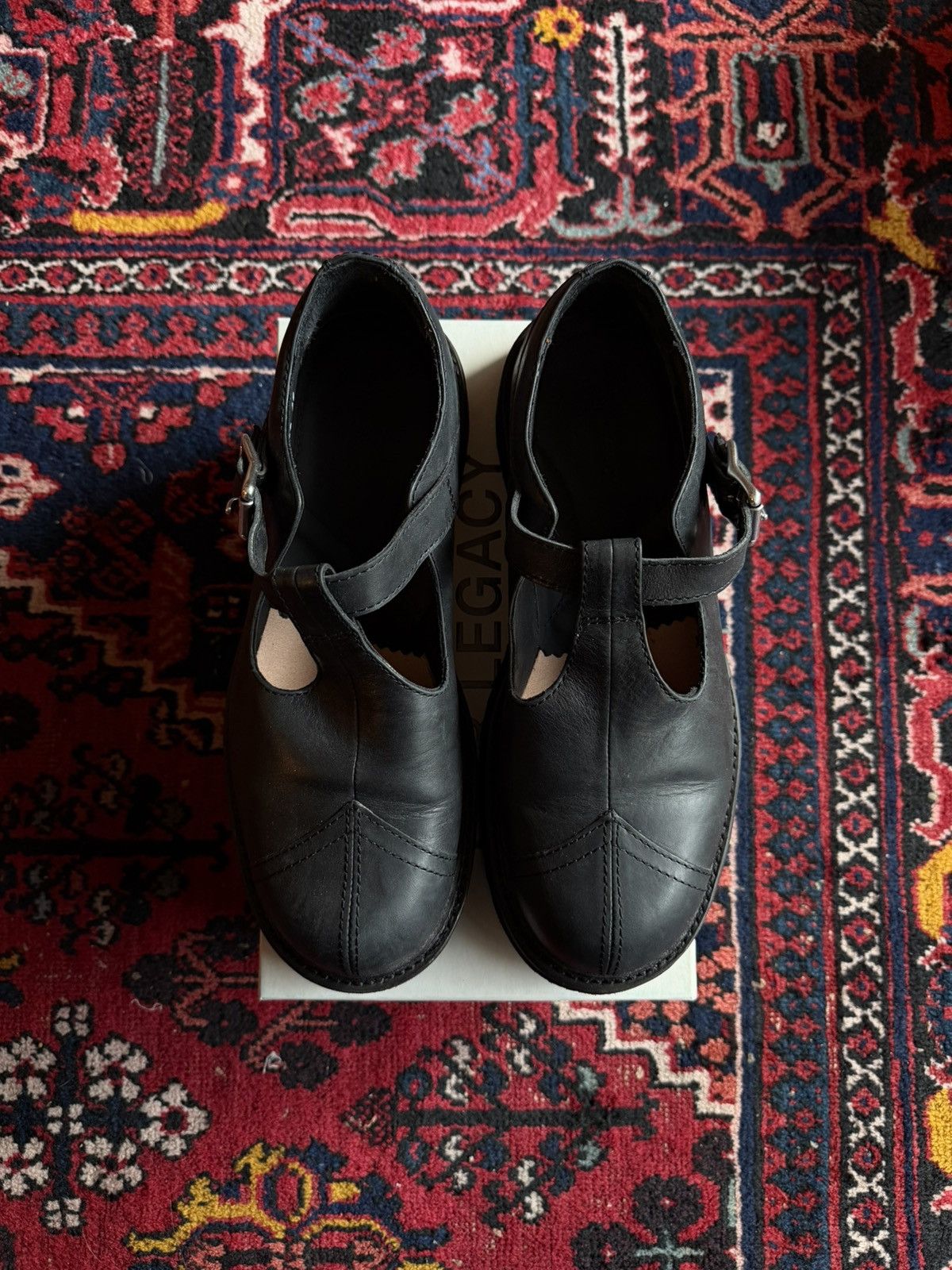 Our Legacy Camden in Car Tire Black Leather Size US 12 / EU 45 - 1 Thumbnail