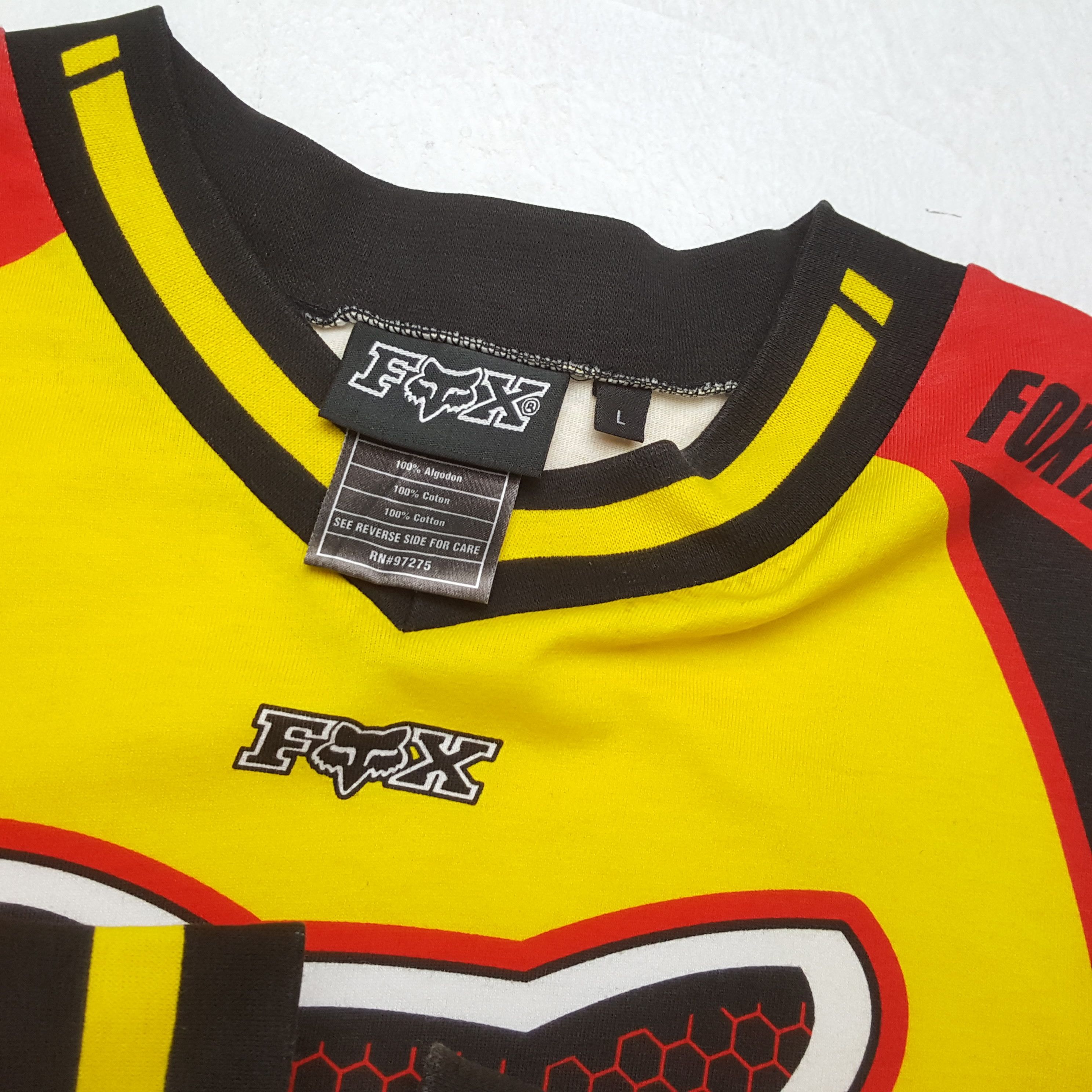 Fox Racing × Vintage FOX RACING Extreme Sports Motocross Racing Tshirt Size US L / EU 52-54 / 3 - 10 Thumbnail