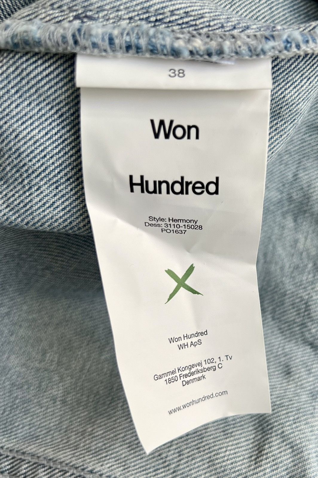Won Hundred Authentic Won Hundred hermony denim jean jacket Italy 38 Size XS / US 0-2 / IT 36-38 - 7 Thumbnail
