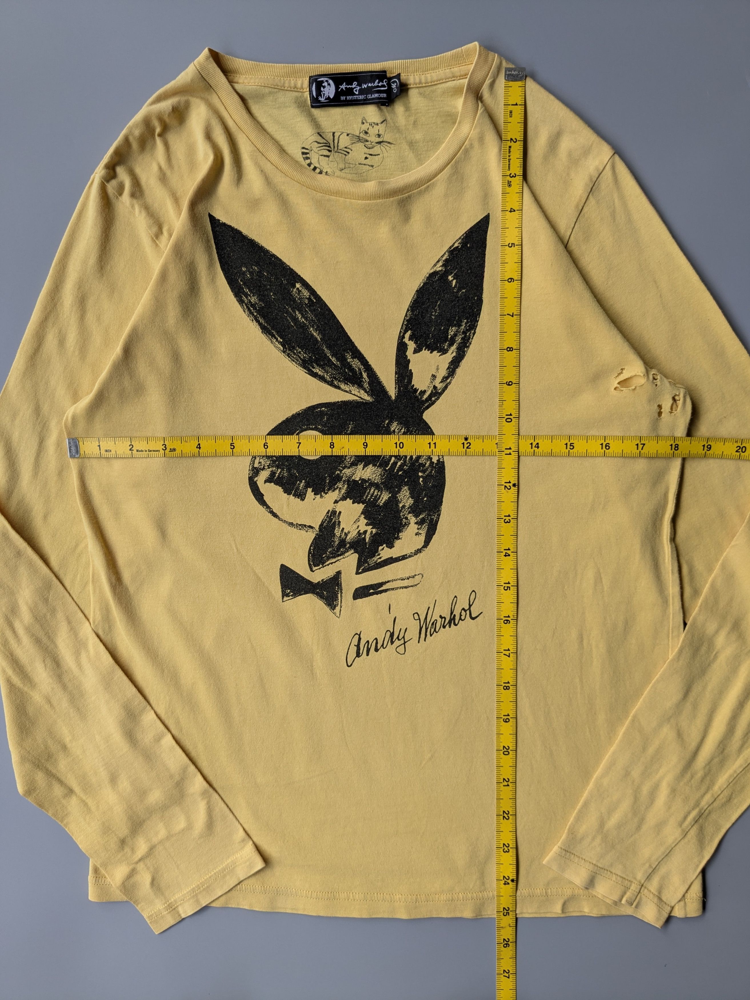 Hysteric Glamour × Playboy Hysteric Glamour X Andy Warhol X Playboy distressed tee Size US M / EU 48-50 / 2 - 5 Thumbnail