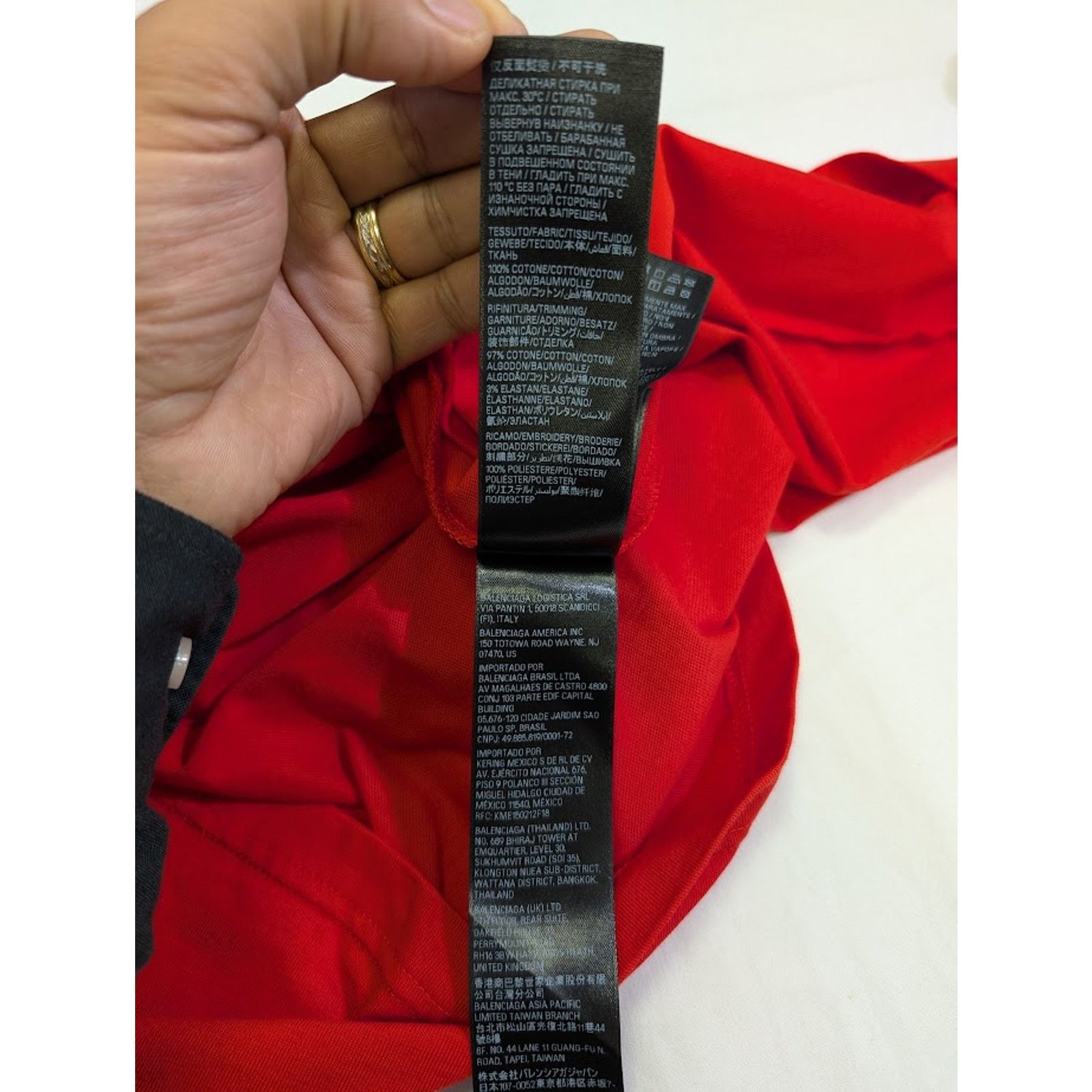 Balenciaga × Under Armour o1rshd1 Q:2 / T-Shirt Vintage Jersey in Red/White Size US XL / EU 56 / 4 - 16 Thumbnail