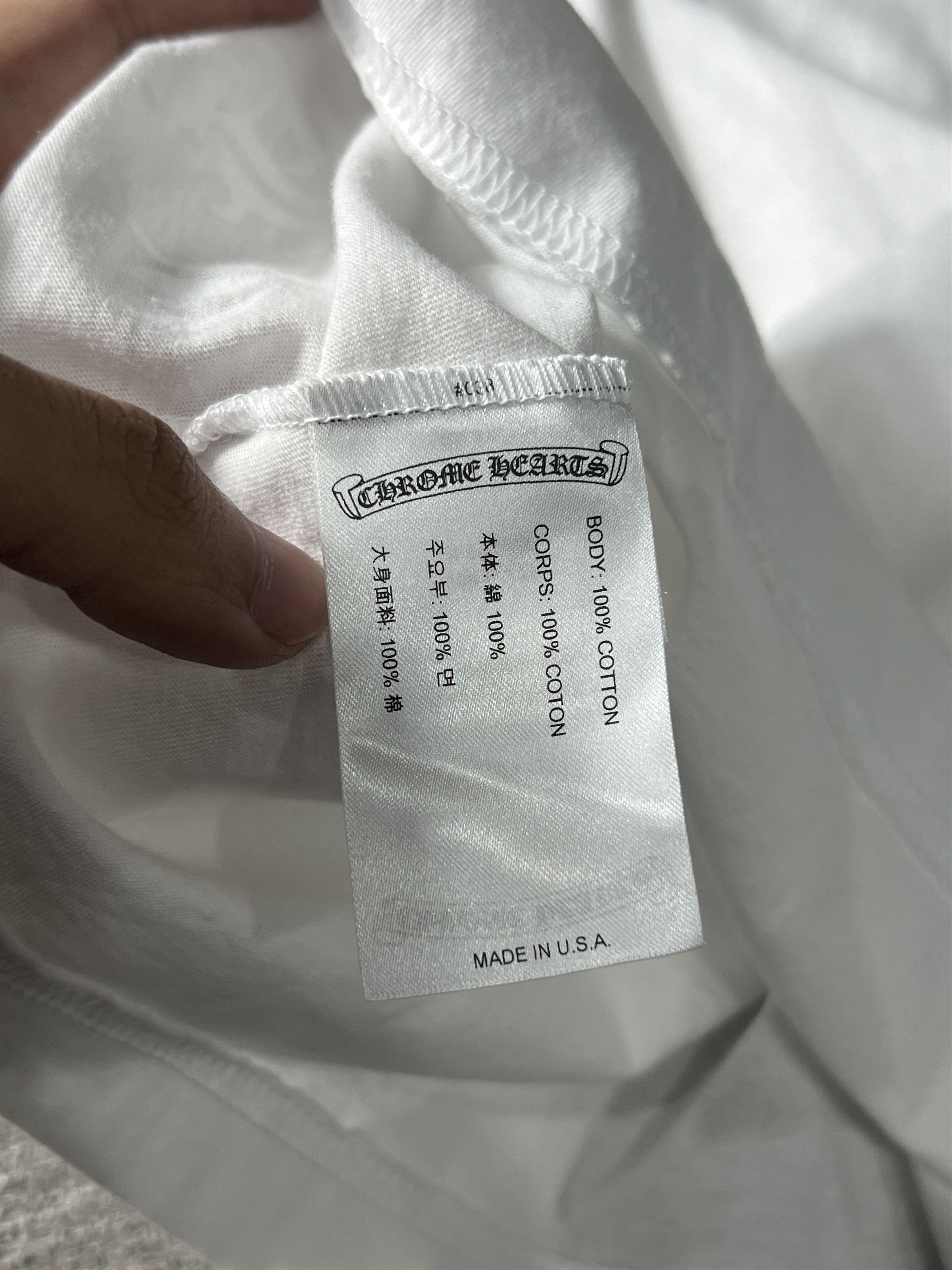 Chrome Hearts Chrome Hearts Osaka Pocket Tee White XL USA Size US XL / EU 56 / 4 - 5 Thumbnail