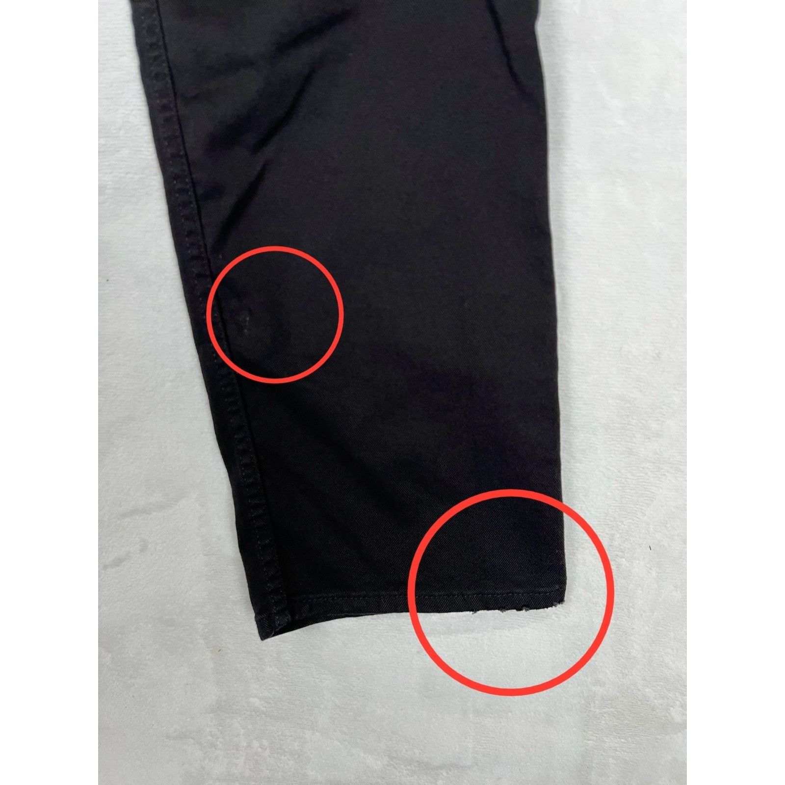 Levi's Levi’s 513 Black Denim Jeans Size 36x34 Straight Faded Size US 36 / EU 52 - 9 Thumbnail