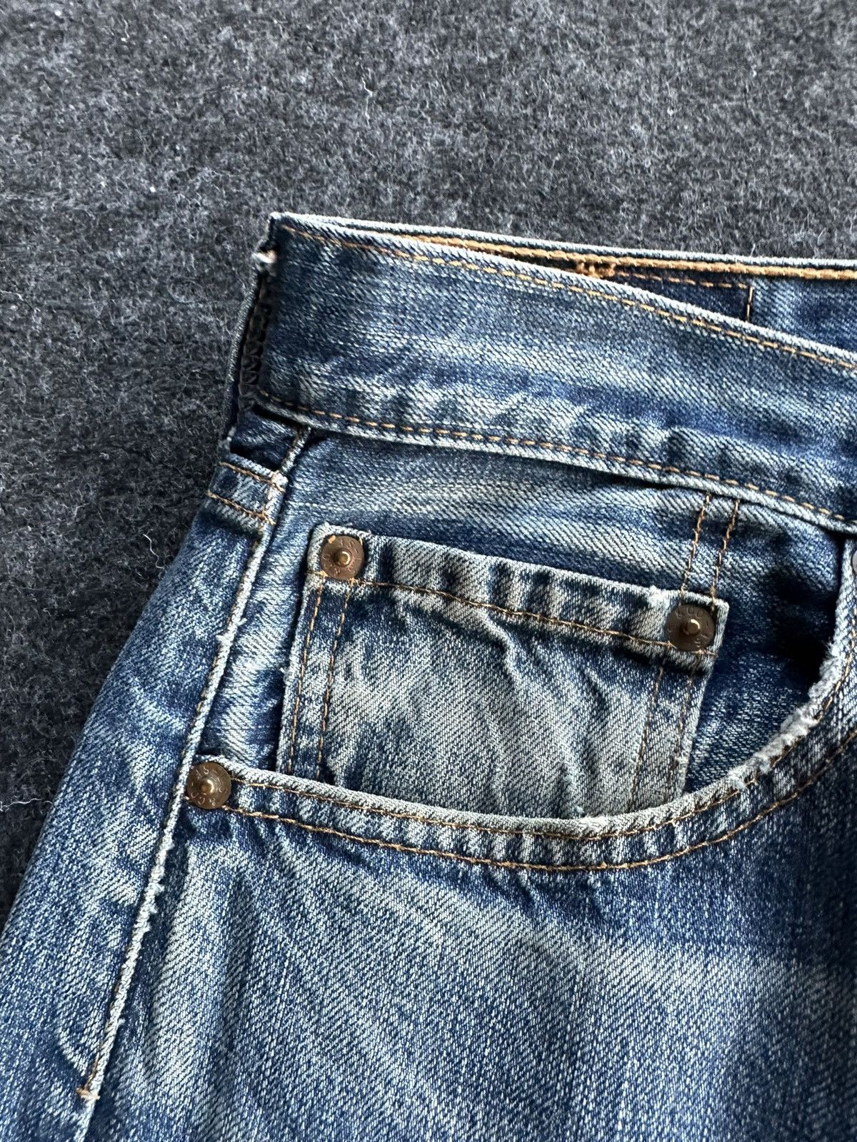 Levi's Levis 501 Distressed Blue Vintage Denim 30x28 D496 Size US 30 / EU 46 - 13 Thumbnail