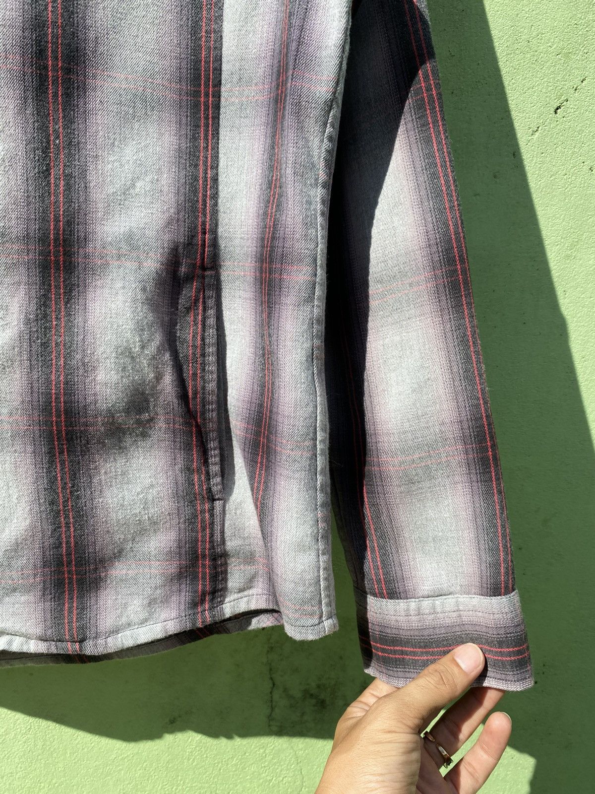 Japanese Brand Net Man Slim Fit Classic Grey Plaid Hoodie Full Zip Casual Size US L / EU 52-54 / 3 - 8 Thumbnail