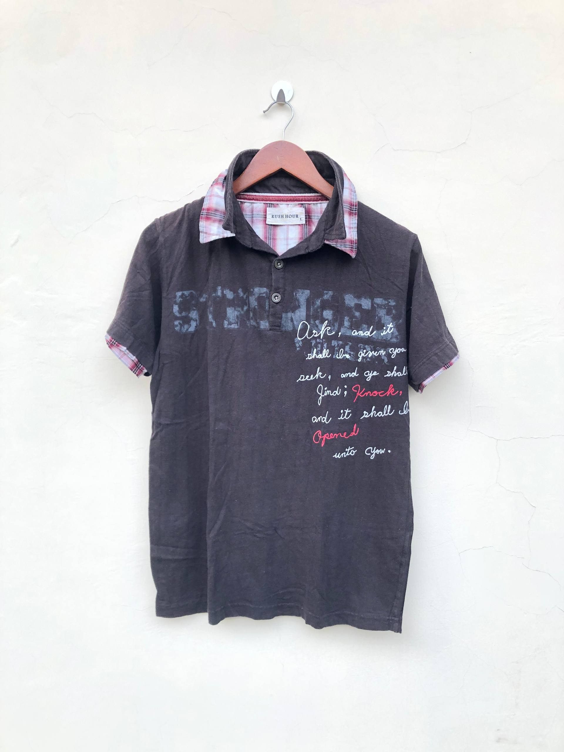 Japanese Brand Rush hour poem double collar layer poem like lgb if six Size US M / EU 48-50 / 2 - 2 Thumbnail