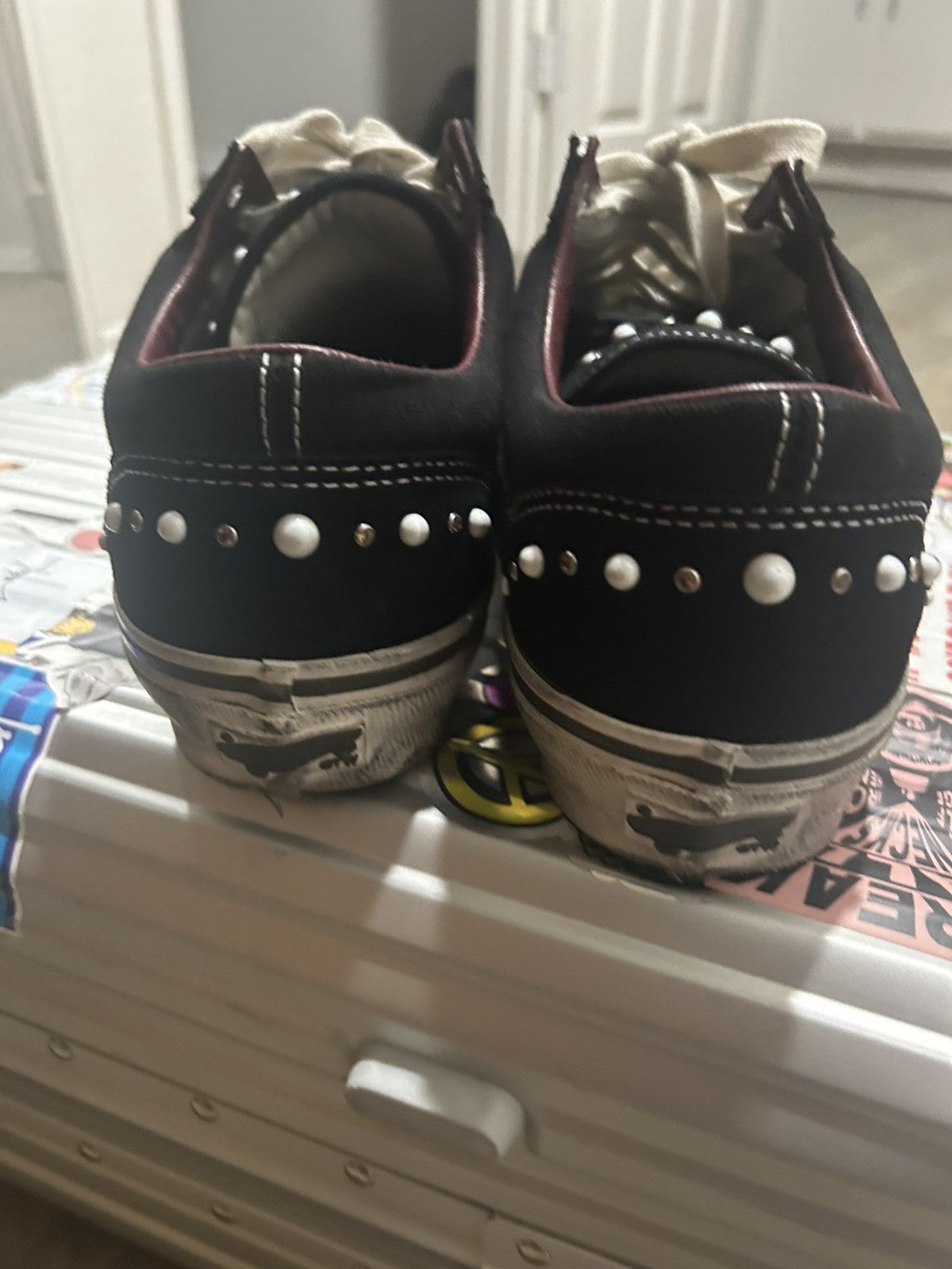 Satoshi Nakamoto × Vans Vans OTW Old Skool 36 Pearlized Black Size US 12 / EU 45 - 2 Thumbnail