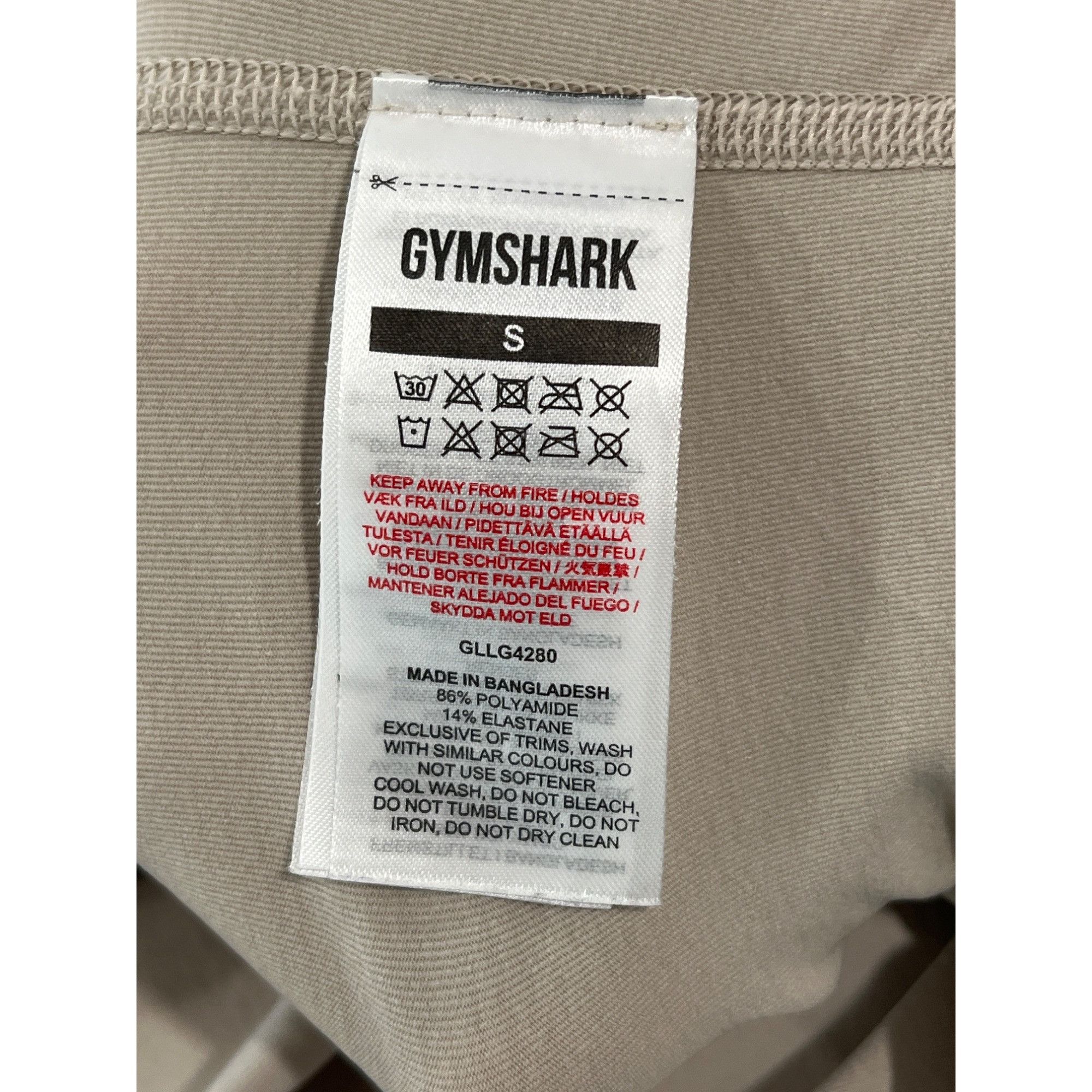 Gymshark Gymshark Womens High-Waisted Cream Leggings S Seamless Stret Size 26" / US 2 / IT 38 - 6 Thumbnail