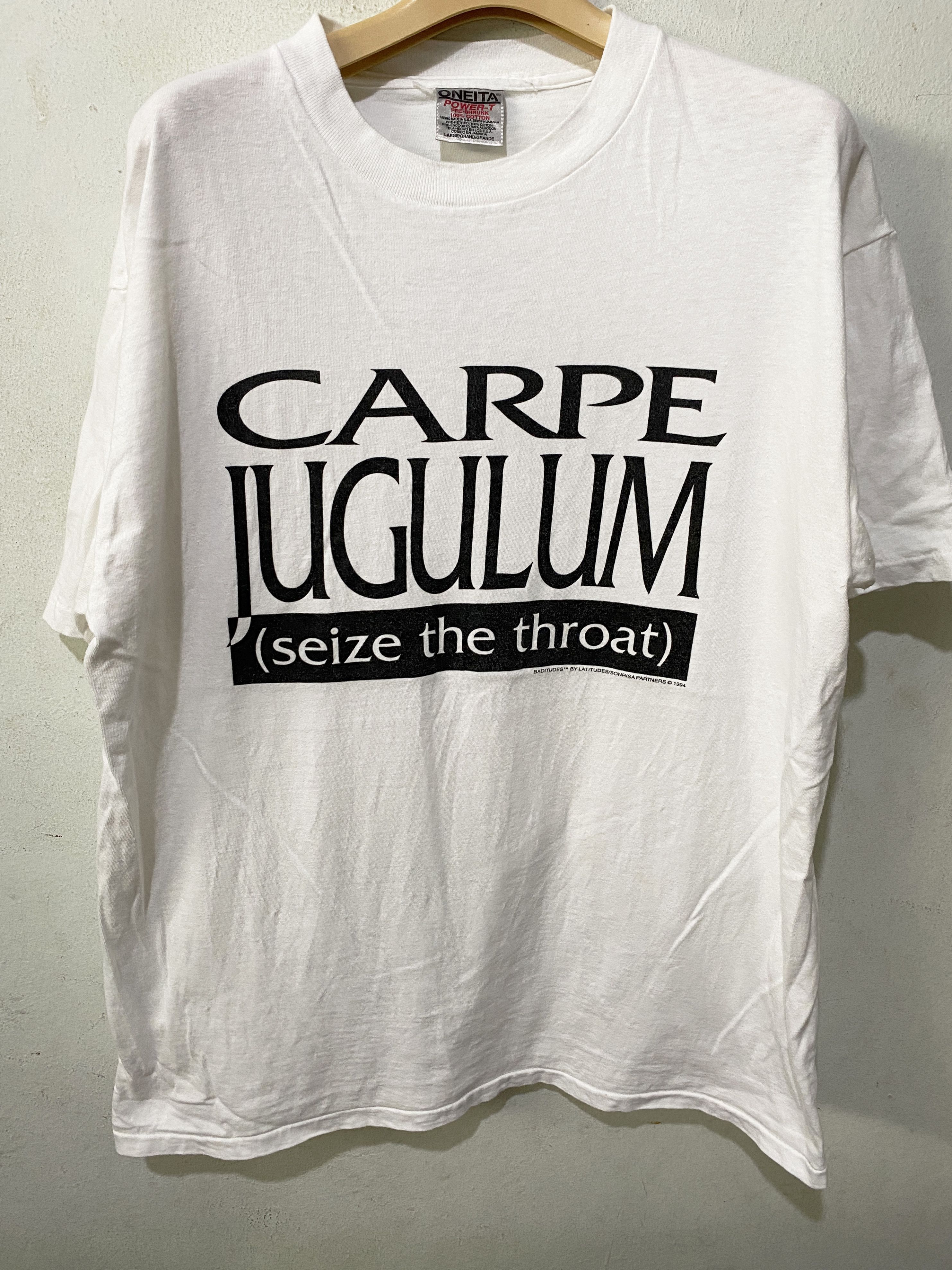 Vintage 90s Carpe Jugulum Batitudes by Latitudes Shirt