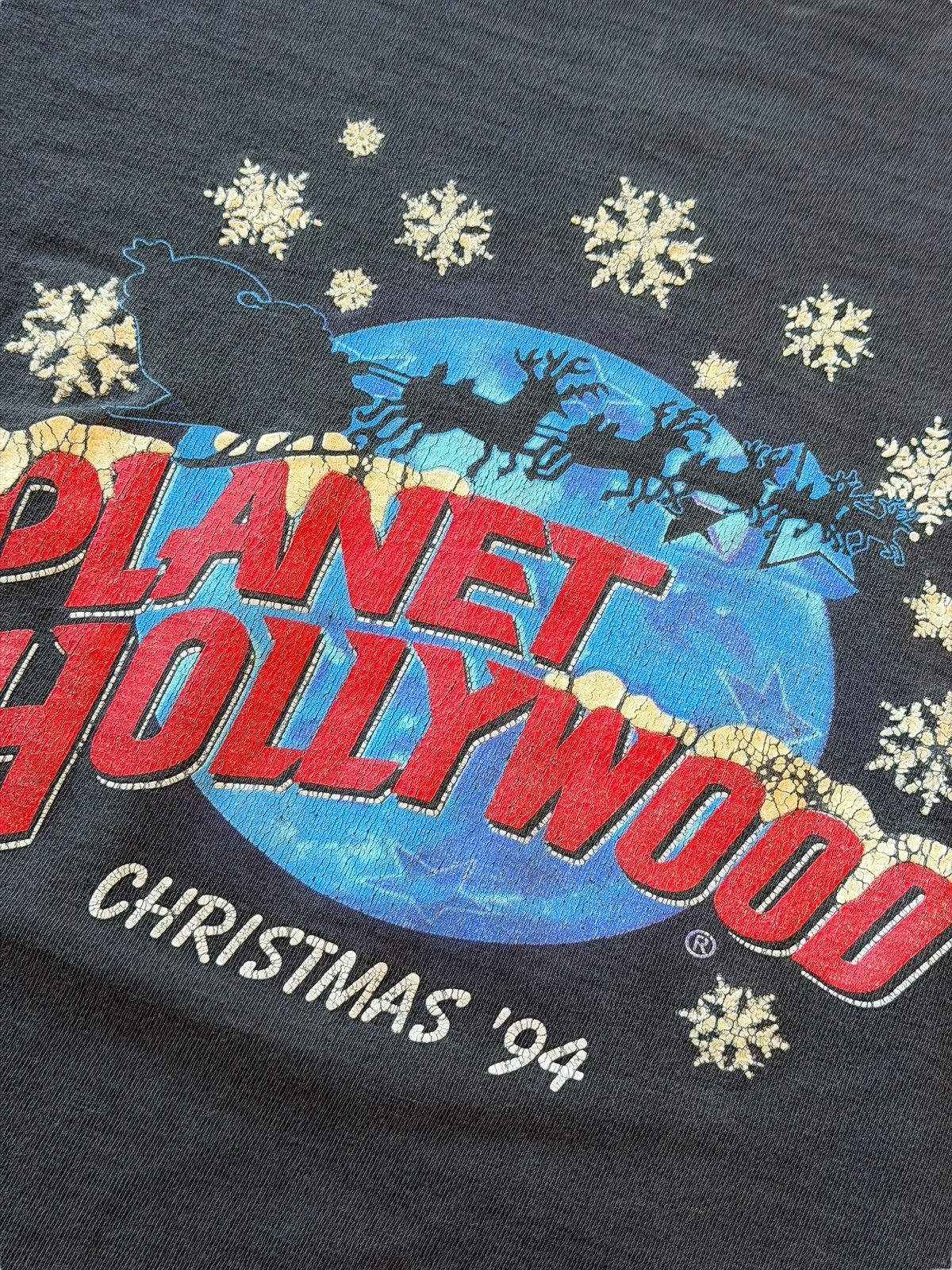 Planet Hollywood *RARE* VINTAGE 90s DEMNA STYLE PLANET HOLLYWOOD FADED TEE Size US XL / EU 56 / 4 - 3 Thumbnail
