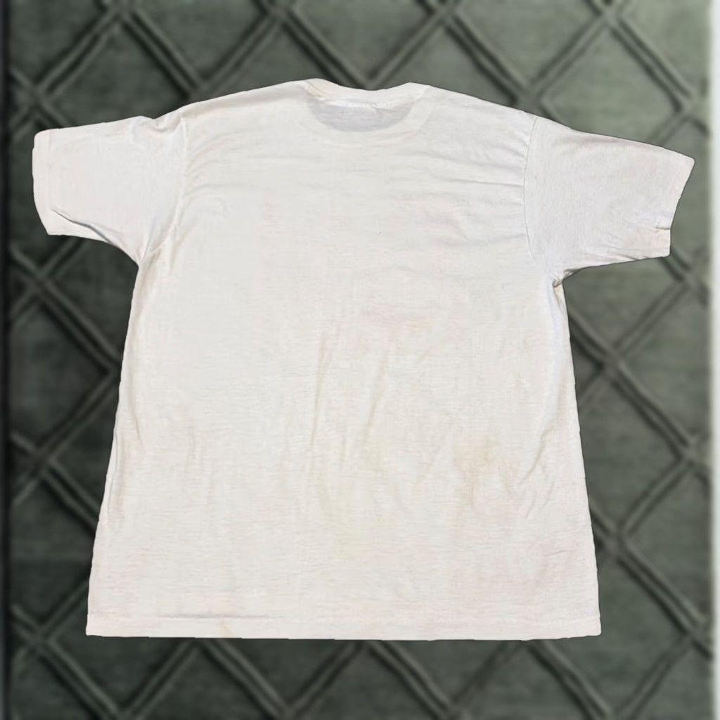 Hanes VINTAGE 1986 Galas Exoticards Sin City Secretary Mary Cash Exot ic Raunchy Art T-Shirt Hanes White XL Unisex Adults Marie Mens Shirt Size US XL / EU 56 / 4 - 1 Thumbnail
