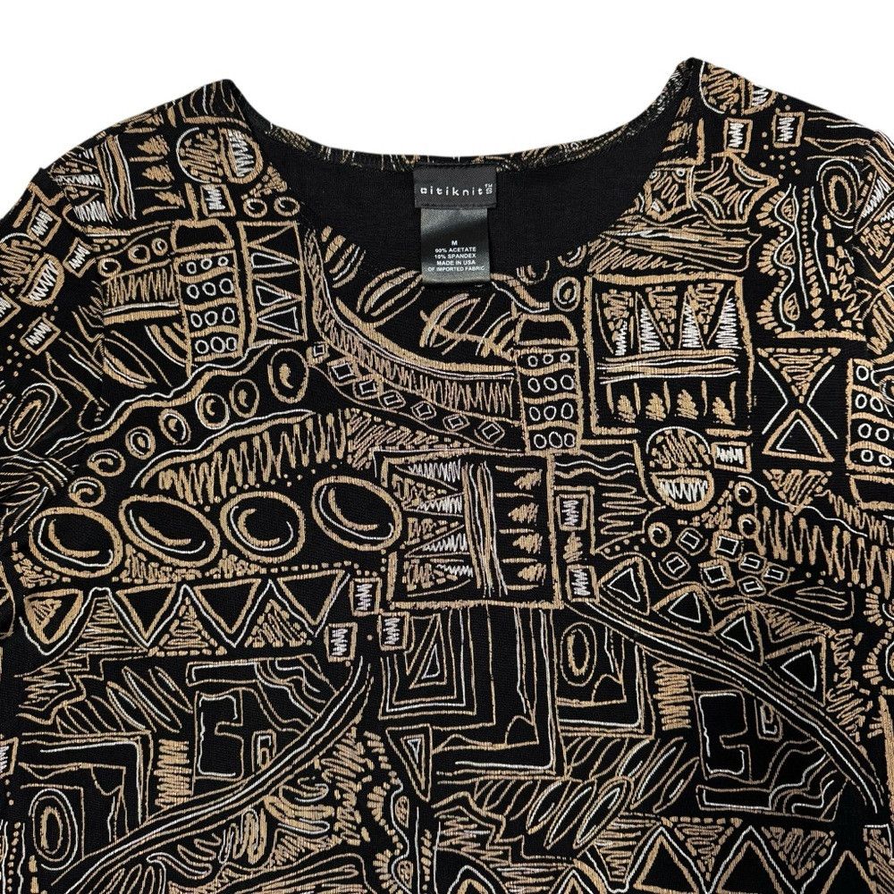 Other Citiknits Liquid Knit Geometric Print Top Size M Size M / US 6-8 / IT 42-44 - 6 Thumbnail