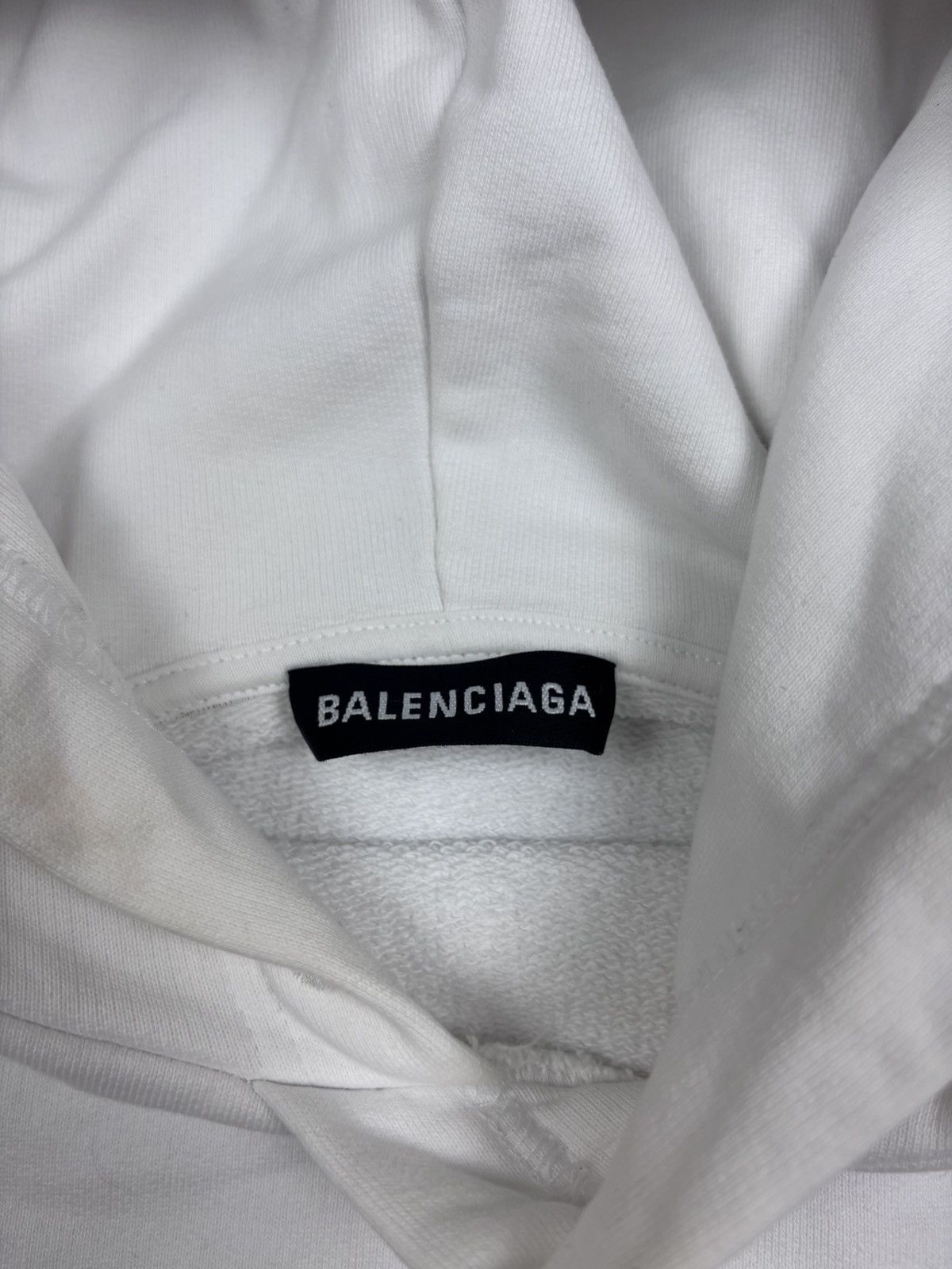 Balenciaga Balenciaga white logo hoodie ss2017 rare Size US S / EU 44-46 / 1 - 5 Thumbnail