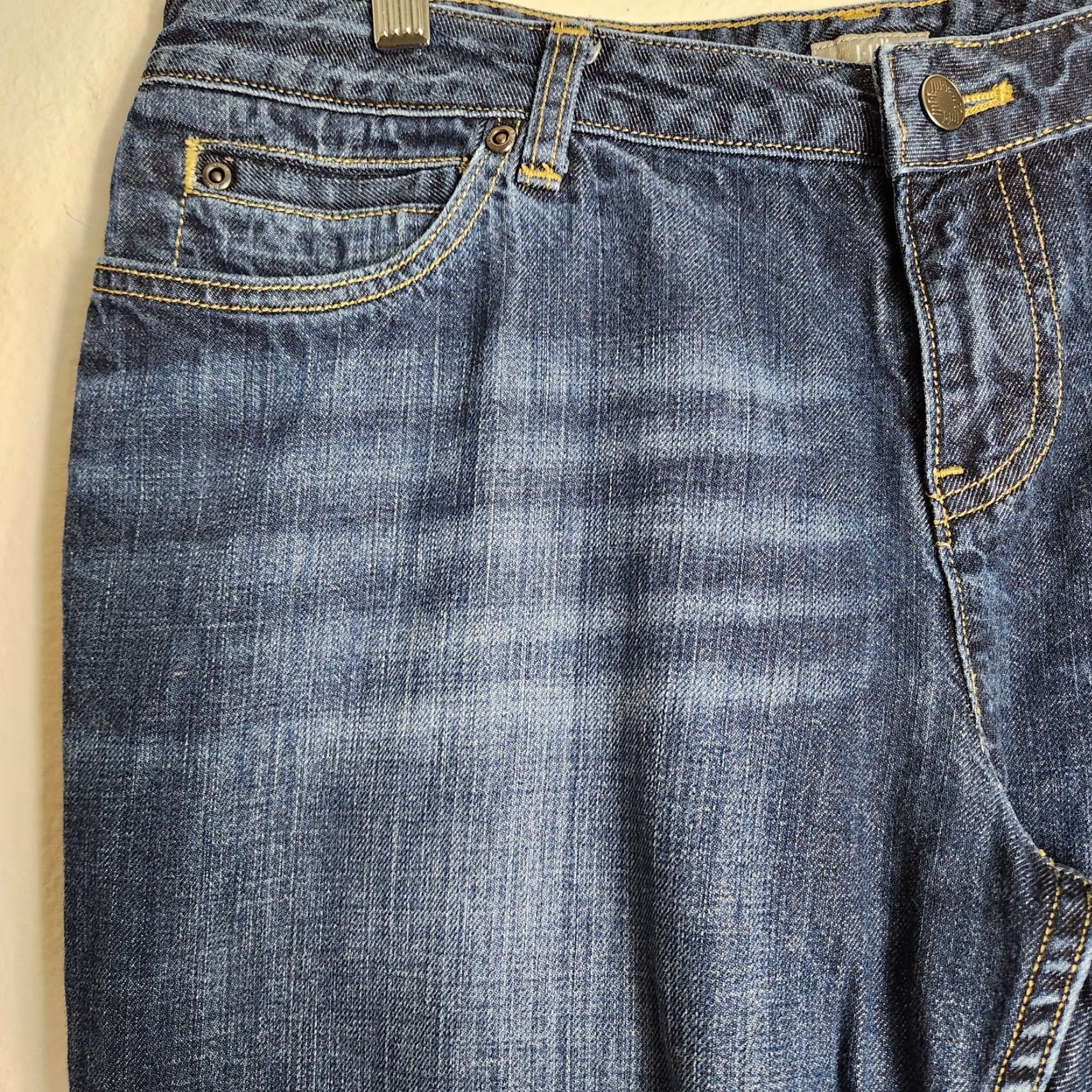 J. Jill J. Jill Womens Dark Wash Mid Rise Straight Leg Jeans-Size 12P Size 34" / US 12 / IT 48 - 5 Thumbnail