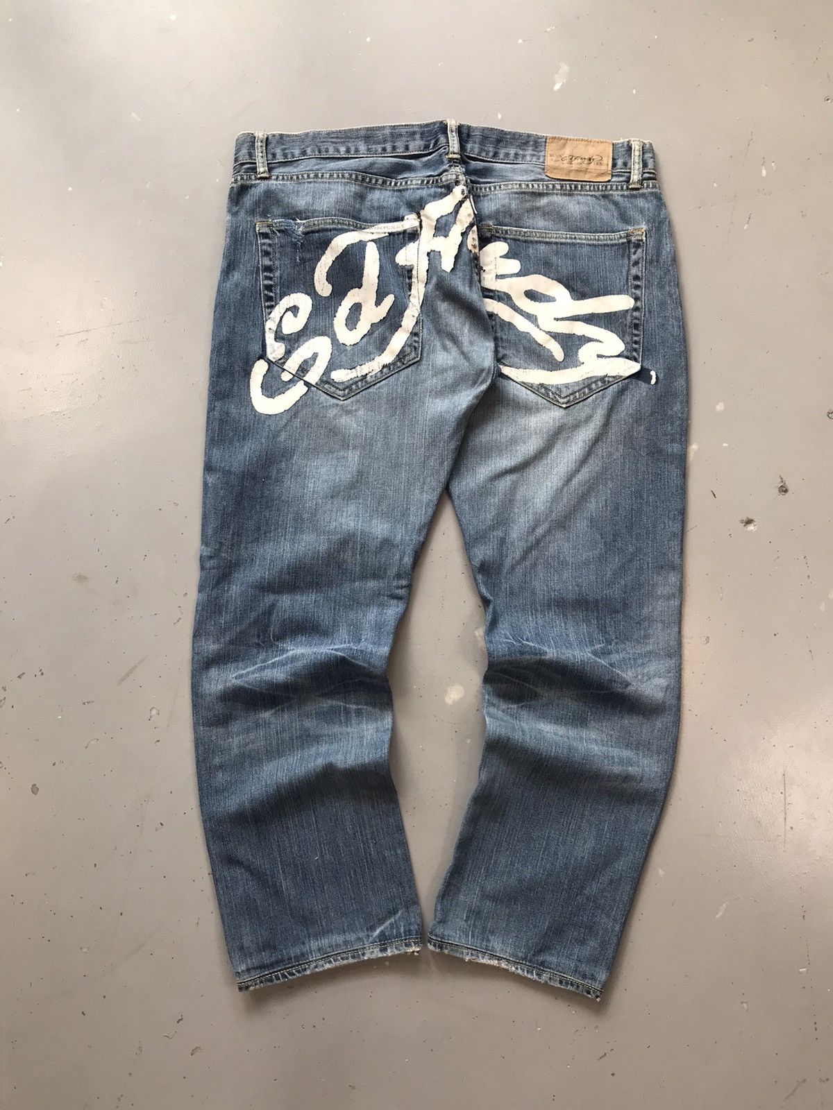 Ed Hardy × Vintage Vintage Edhardy distressed straight fit denim Size US 42 / EU 58 - 1 Thumbnail