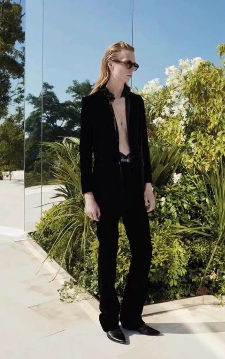 Yves Saint Laurent Yves Saint Laurent Saint Laurent Velvet Trousers in Excell Size US 44 / EU 60 - 6 Thumbnail
