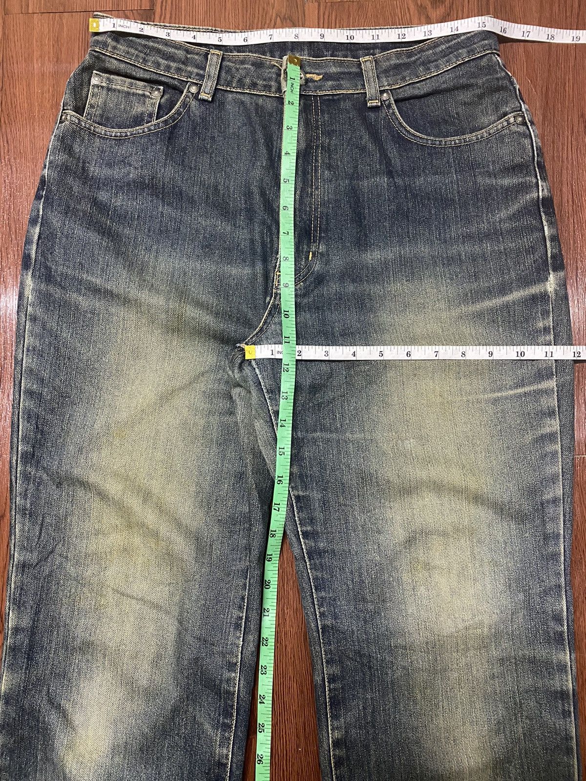 Edwin Vintage Japanese Brand Mud Wash Style Loose Jeans Size US 31 - 7 Thumbnail
