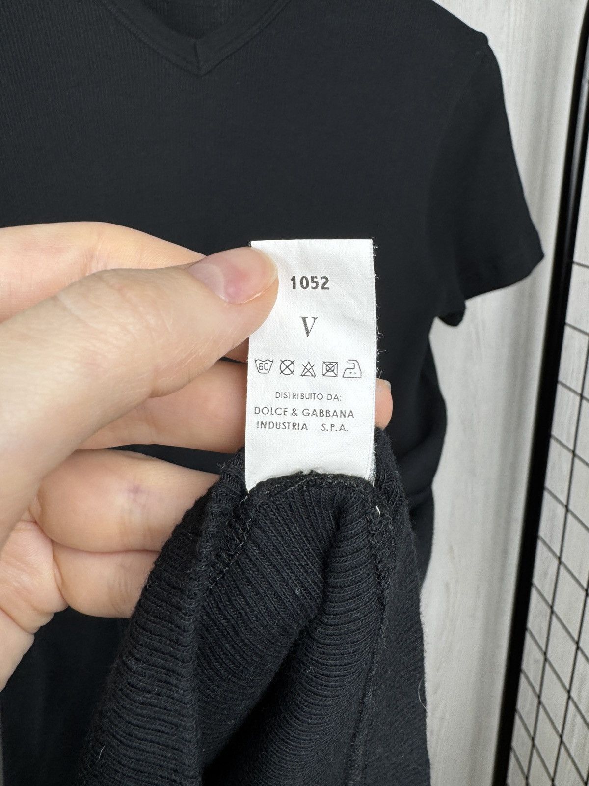 Dolce & Gabbana Dolce & Gabbana Intimo black ribbed stretched unisex t-shirt Size L / US 10 / IT 46 - 11 Thumbnail