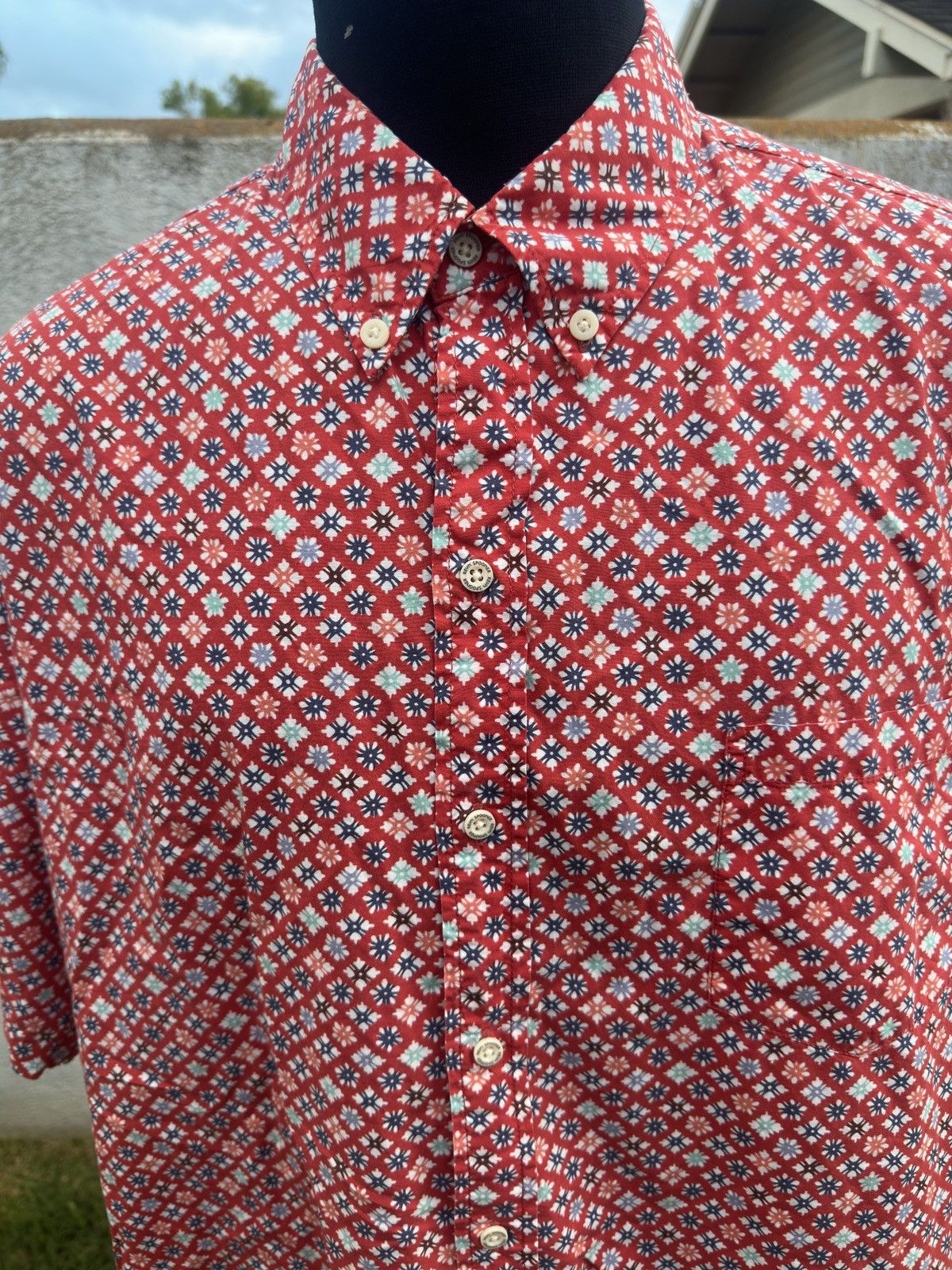 Reyn Spooner PreOwned Reyn Spooner Classic Red Hawaiian Shirt Men's XL Size US XL / EU 56 / 4 - 3 Thumbnail