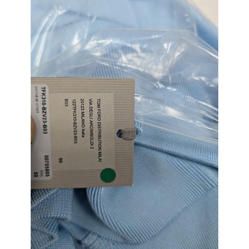 Tom Ford o1rshd1 Knitwear Sweatshirt Sweater in Light Blue Size US M / EU 48-50 / 2 - 18 Thumbnail