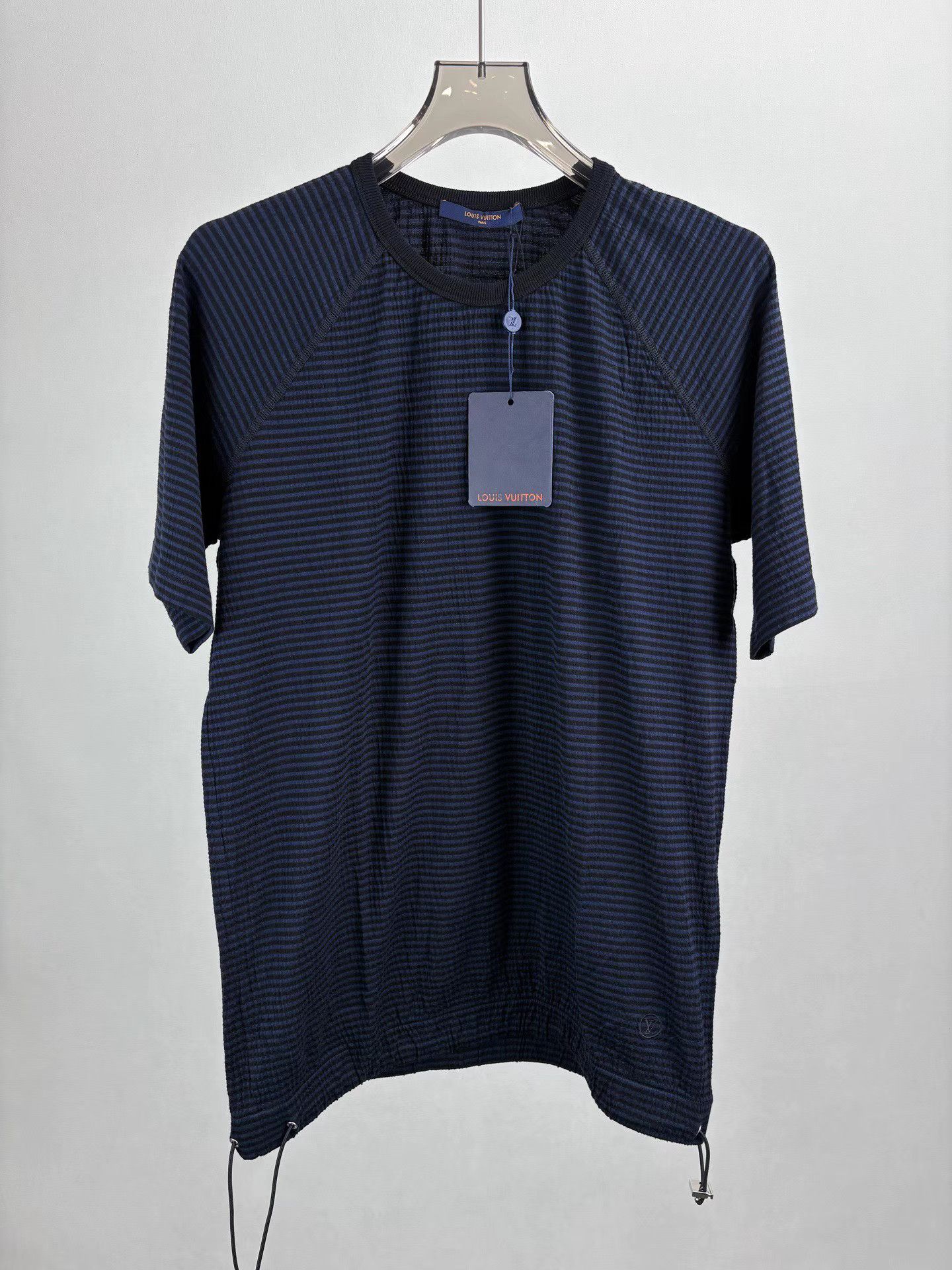 Louis Vuitton LOUIS VUITTON Striped Functional Short Sleeve T-shirt K1 Size US XL / EU 56 / 4 - 1 Thumbnail