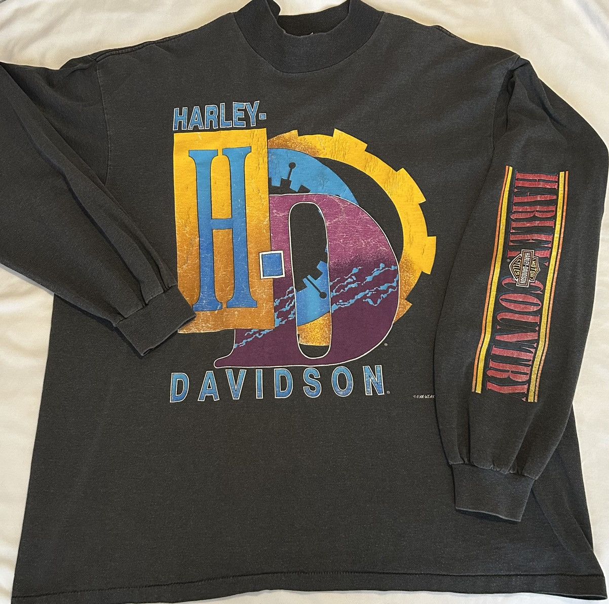 Harley Davidson Extremely rare Harley Davidson x rainwear long sleeve shirt Size US XL / EU 56 / 4 - 1 Thumbnail