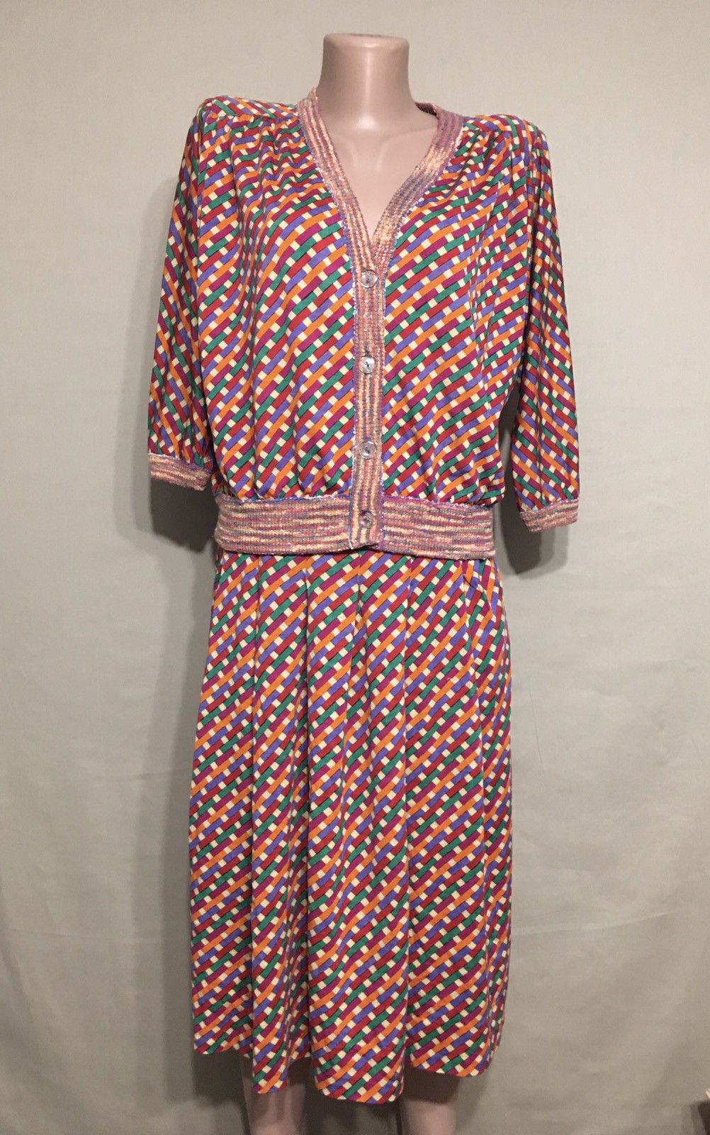 Missoni × Vintage MISSONI Vintage 1970s Wool Rare 2 Pieces Skirt Suit Sz M Size 28" / US 6 / IT 42 - 3 Thumbnail
