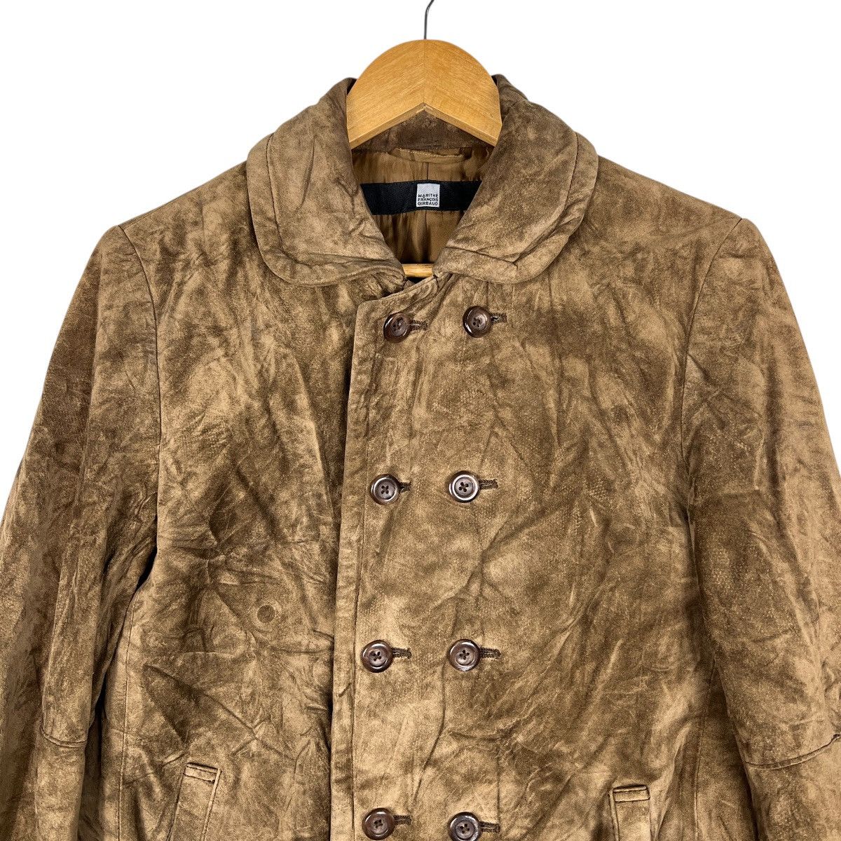 Marithe + Francois Girbaud MFG leather Double Breasted Jacket Size M / US 6-8 / IT 42-44 - 3 Thumbnail