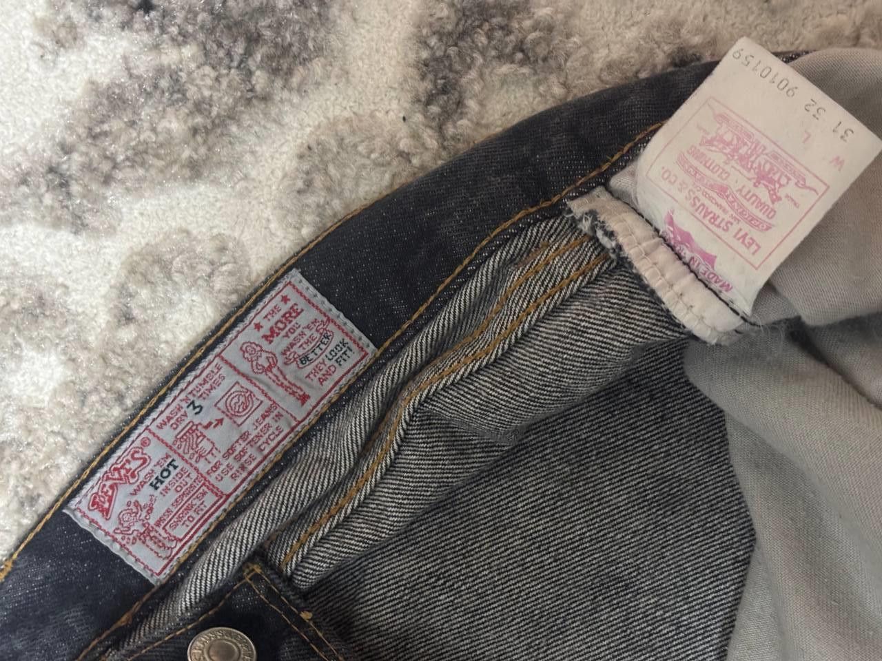 Levi's Vintage Clothing Vintage Levi's 901 High Waisted Skinny Jeans 90s-RARE FRANCE Size 31" - 12 Thumbnail