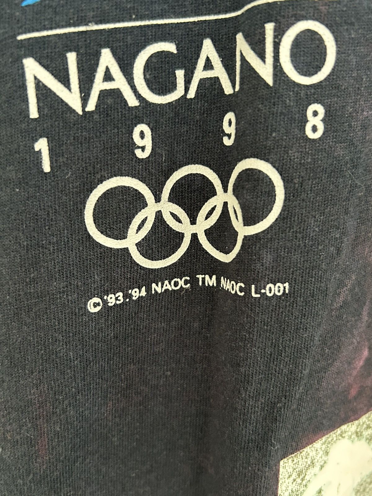 Mizuno Olympic Nagano Vintage 93-94’ Black Tee Size US L / EU 52-54 / 3 - 4 Thumbnail