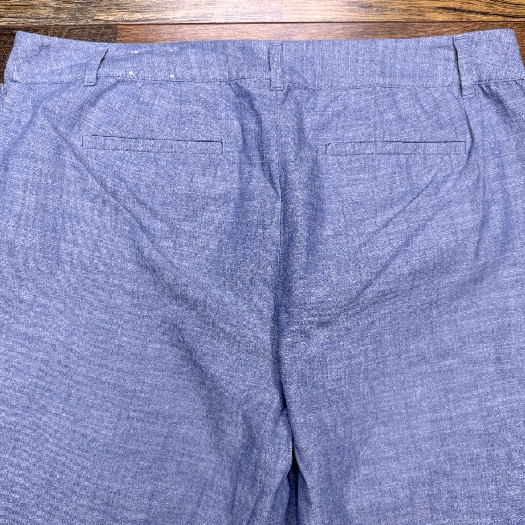 Talbots Talbots Perfect Crop Pants 12P Petite Blue High Rise Cropped Pants City Preppy Womens Girls Size 34" / US 12 / IT 48 - 6 Thumbnail