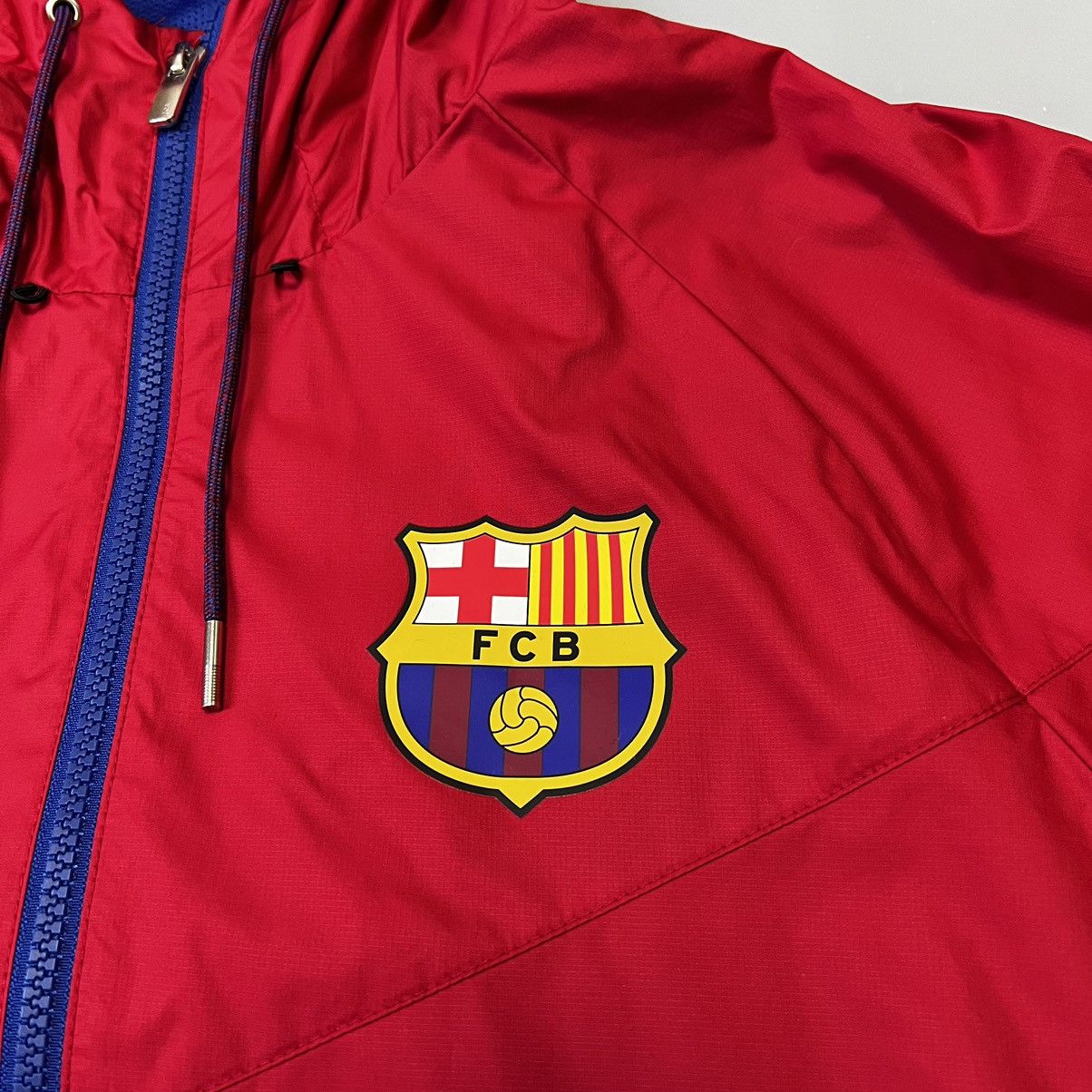 Nike × Vintage Nike F.C Barcelona vintage track zip jacket windbreaker Size US M / EU 48-50 / 2 - 5 Thumbnail