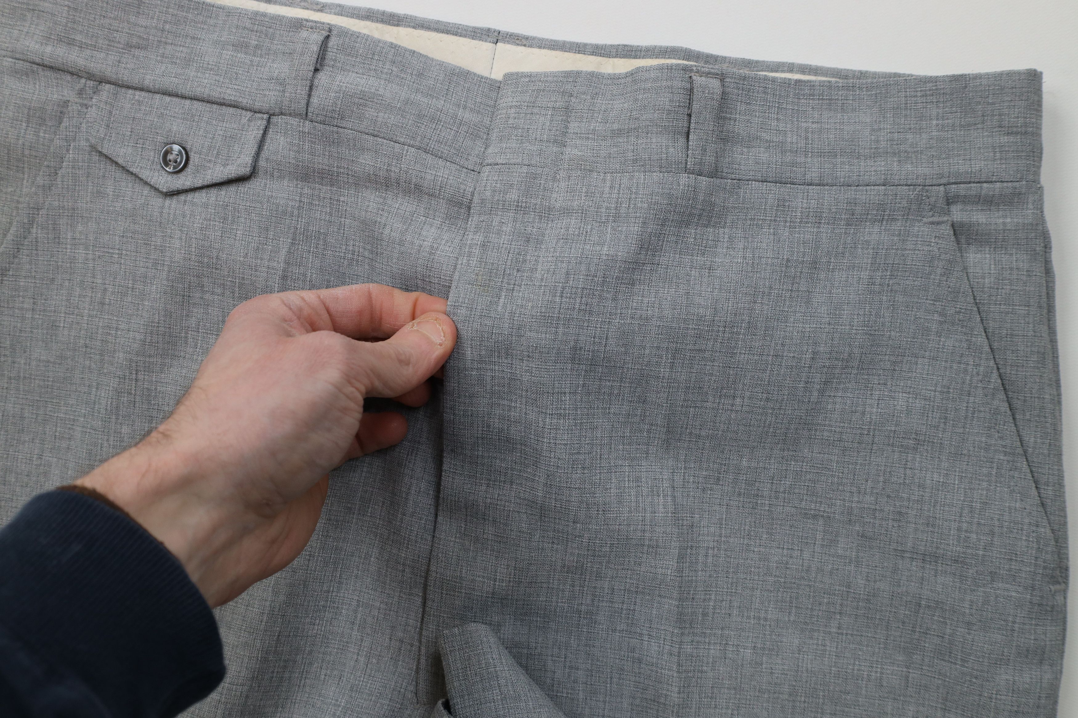 Vintage Vintage 70s Streetwear Flared Wide Leg Chino Pants Gray USA Size US 34 / EU 50 - 7 Thumbnail