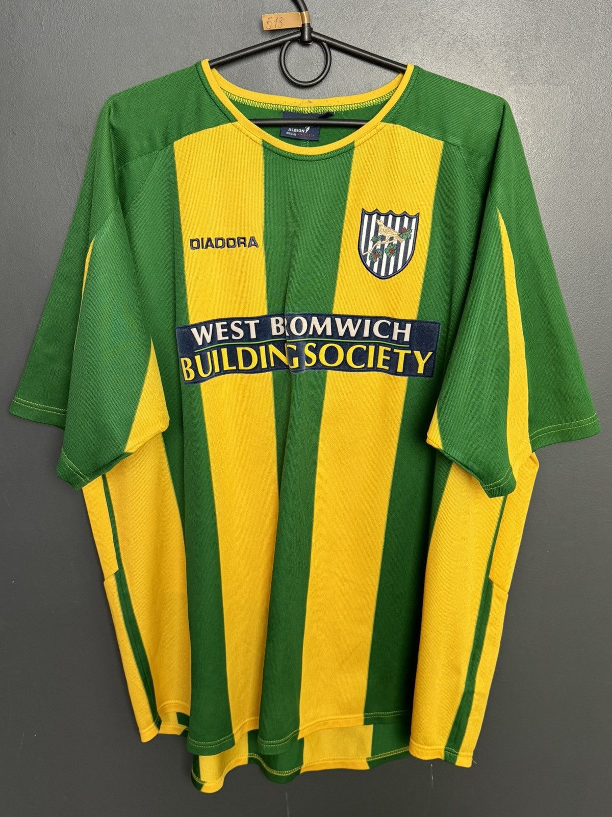 Diadora West Bromwich Albion 03/04 Away Football Jersey Size US XL / EU 56 / 4 - 1 Thumbnail