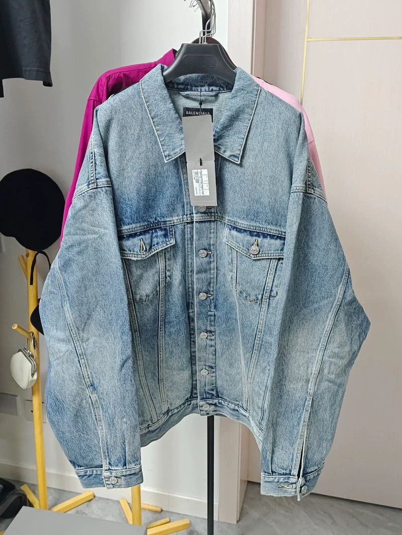 Balenciaga BalenciagaSS23 Shelter Tape Coke Washed Long Sleeve Denim J Size US L / EU 52-54 / 3 - 1 Thumbnail