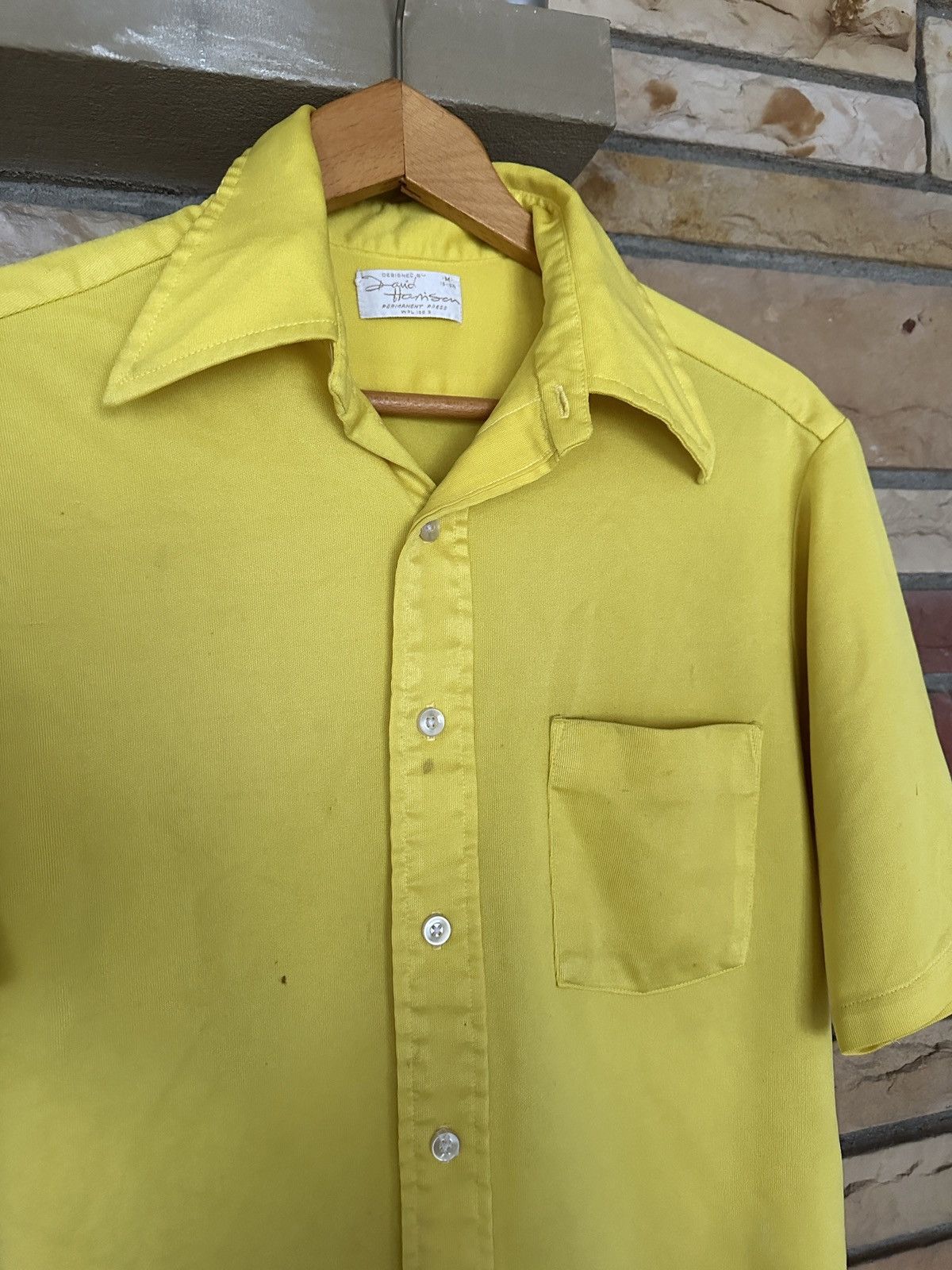 Vintage Vintage 70s David Hanson Permanent Press Collared Shirt Size US M / EU 48-50 / 2 - 2 Thumbnail