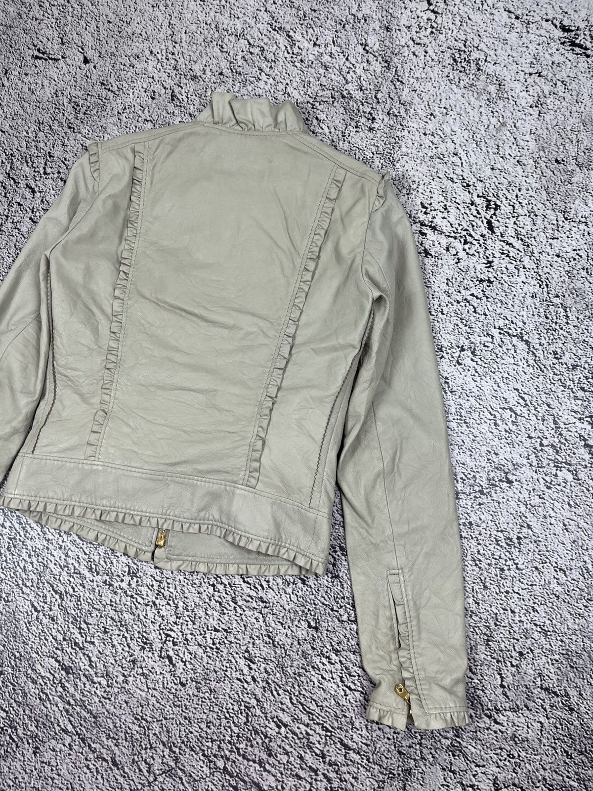 Dolce & Gabbana Dolce & Gabbana Leather Jacket Lambskin Lace Lining Cropped Size S / US 4 / IT 40 - 11 Thumbnail