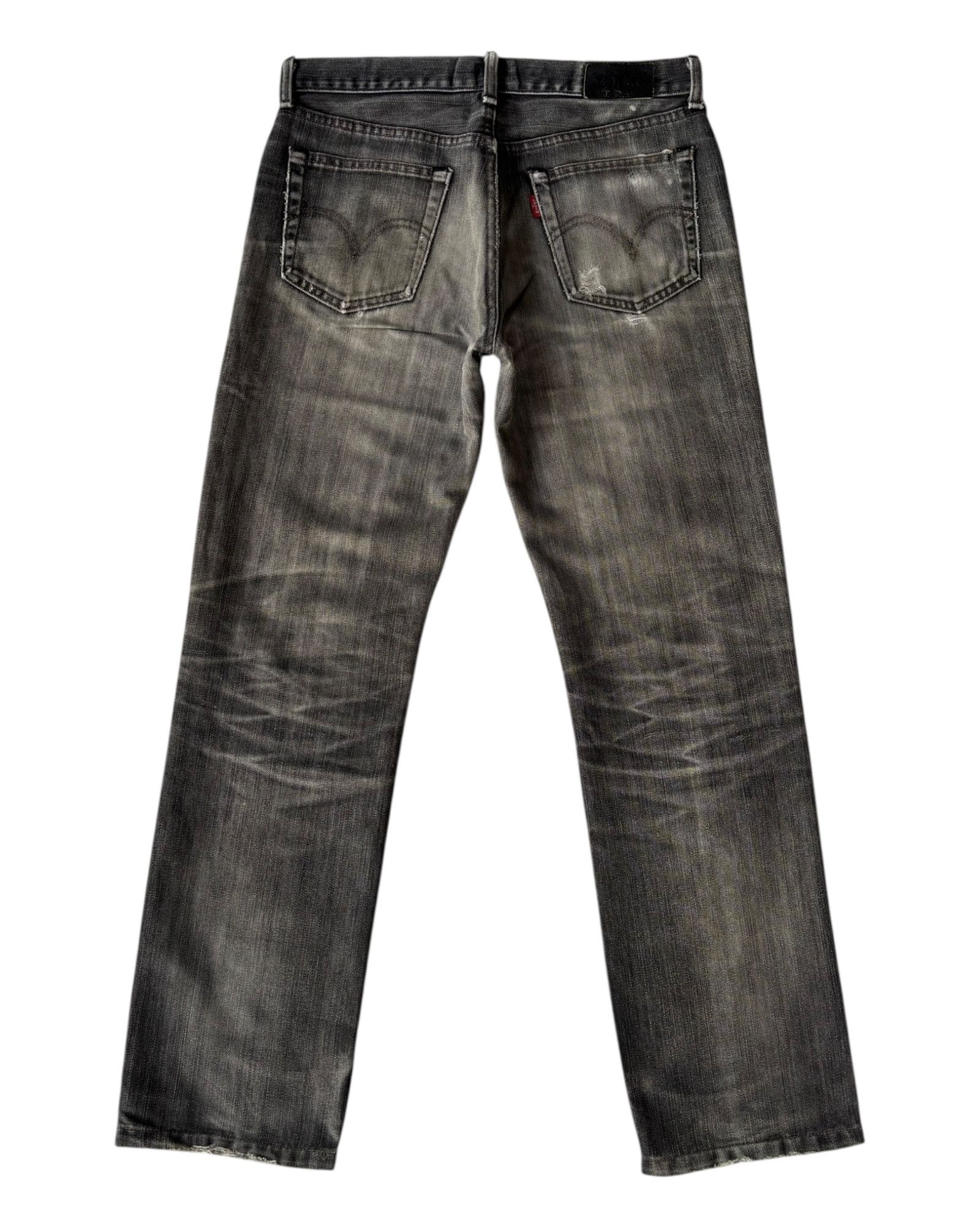 Kapital × Levi's × Undercover Vintage Levis Red Tab Black Faded Distressed Denim Size US 31 - 8 Thumbnail