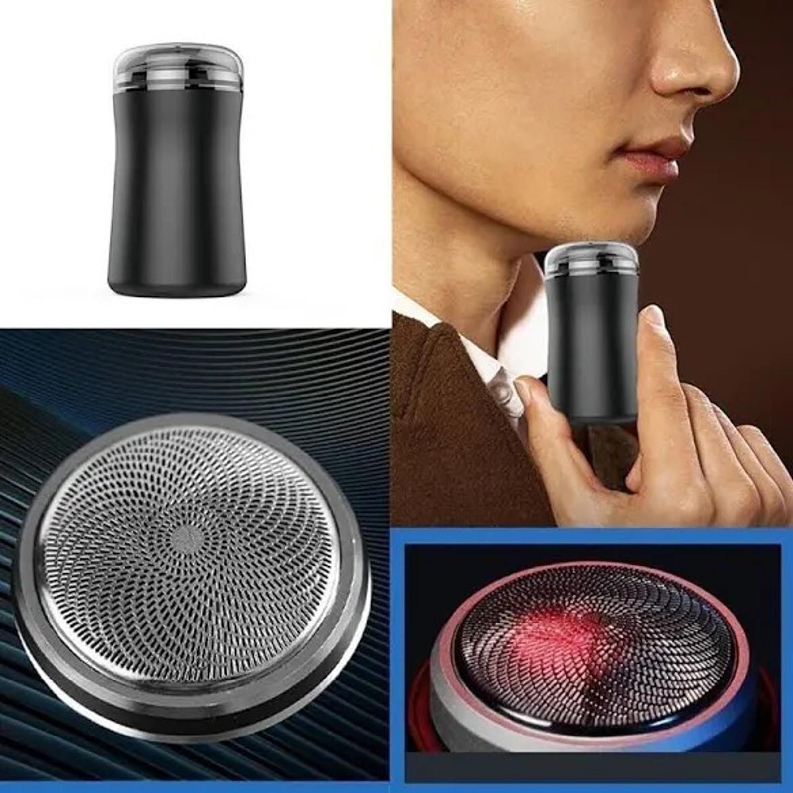 The Unbranded Brand Men's Electric Shaver Portable Mini Pocket Size Rotary Razor Size ONE SIZE - 5 Thumbnail