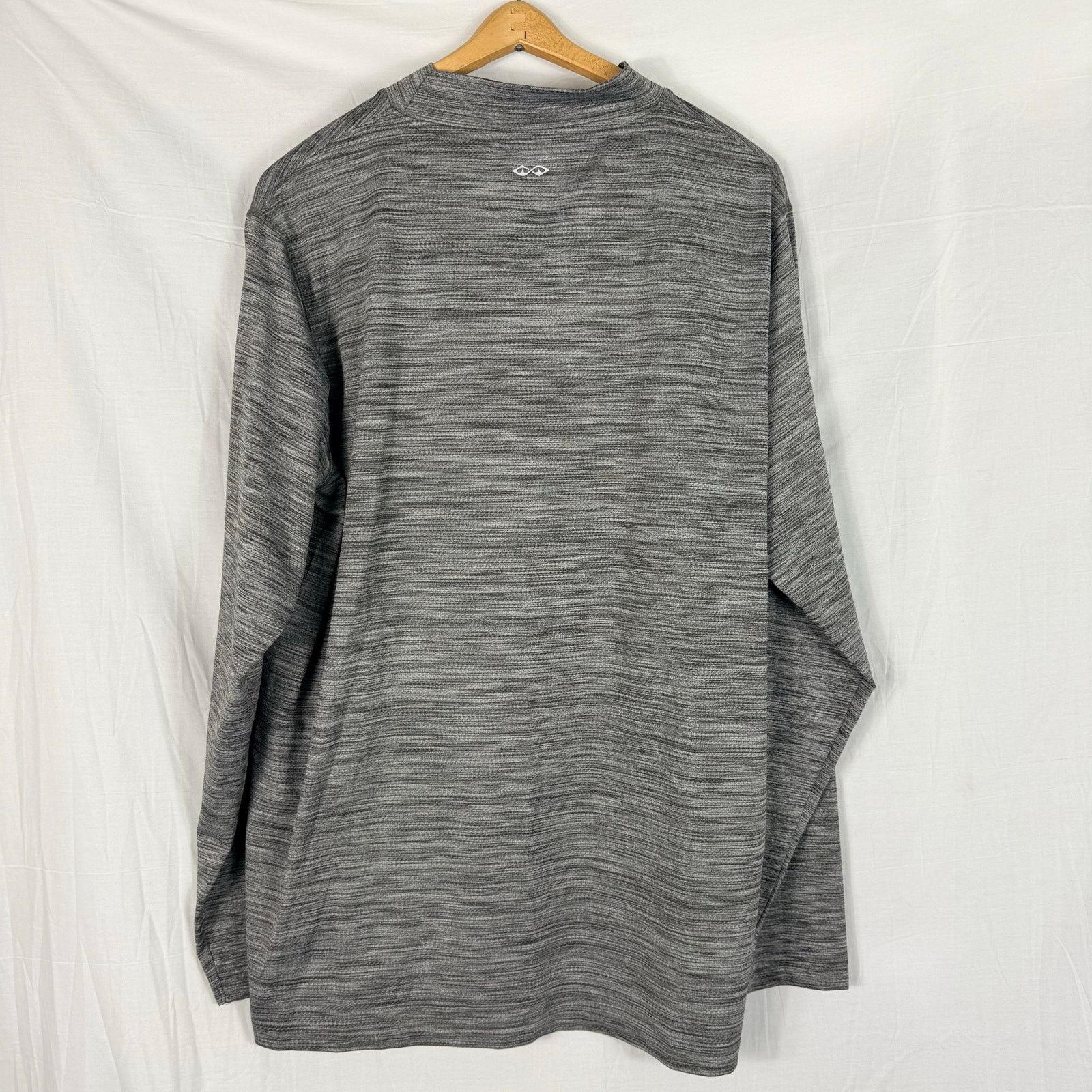 Other Snake Eyes Mock Neck TShirt Long Sleeve Heather Gray Golf XL Size US XL / EU 56 / 4 - 6 Thumbnail