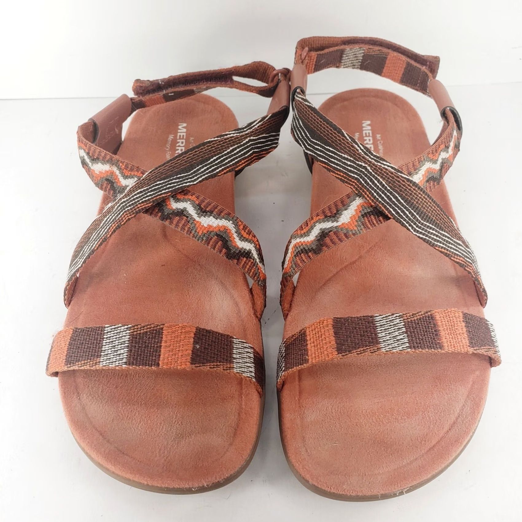 Merrell Merrell Womens Sandal Strappy Adjustable Arch Support Orange 10 US 39 EU Size US 9 / IT 39 - 3 Thumbnail