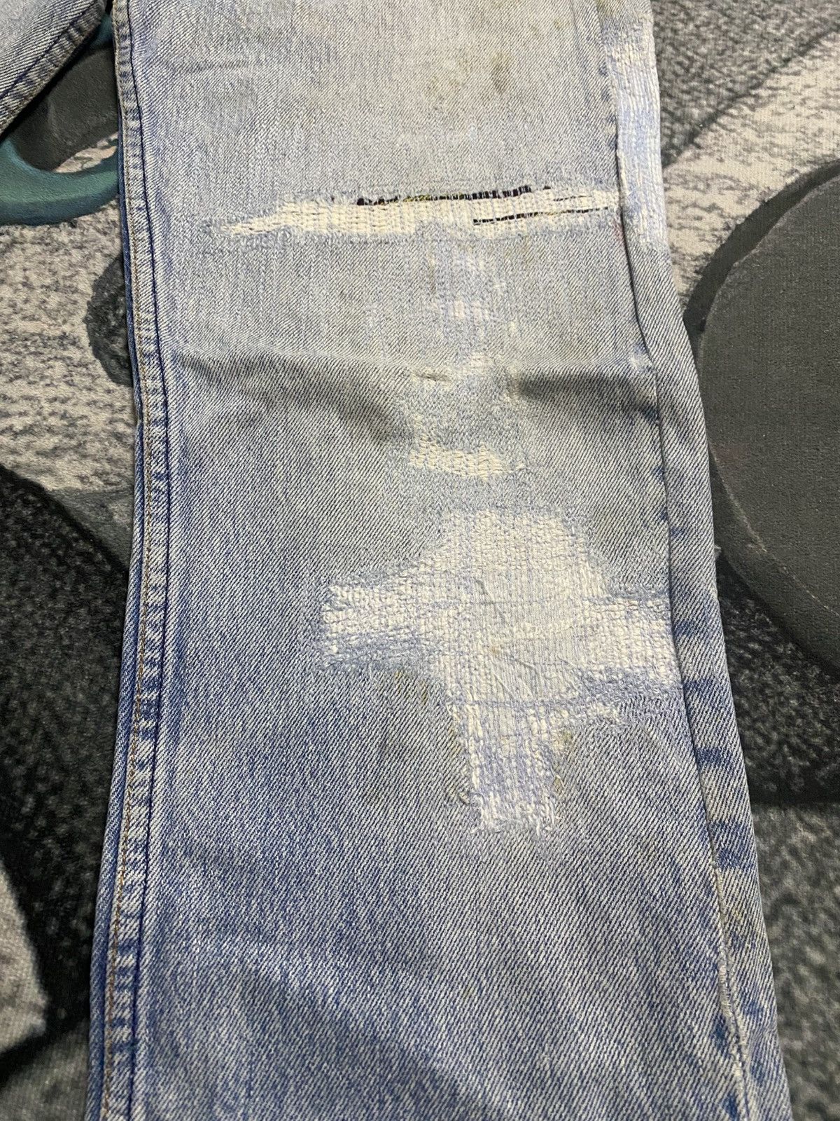 Levi's Vintage 80s Levis 501 Reconstructed Steve Irving Jeans Size US 29 - 5 Thumbnail