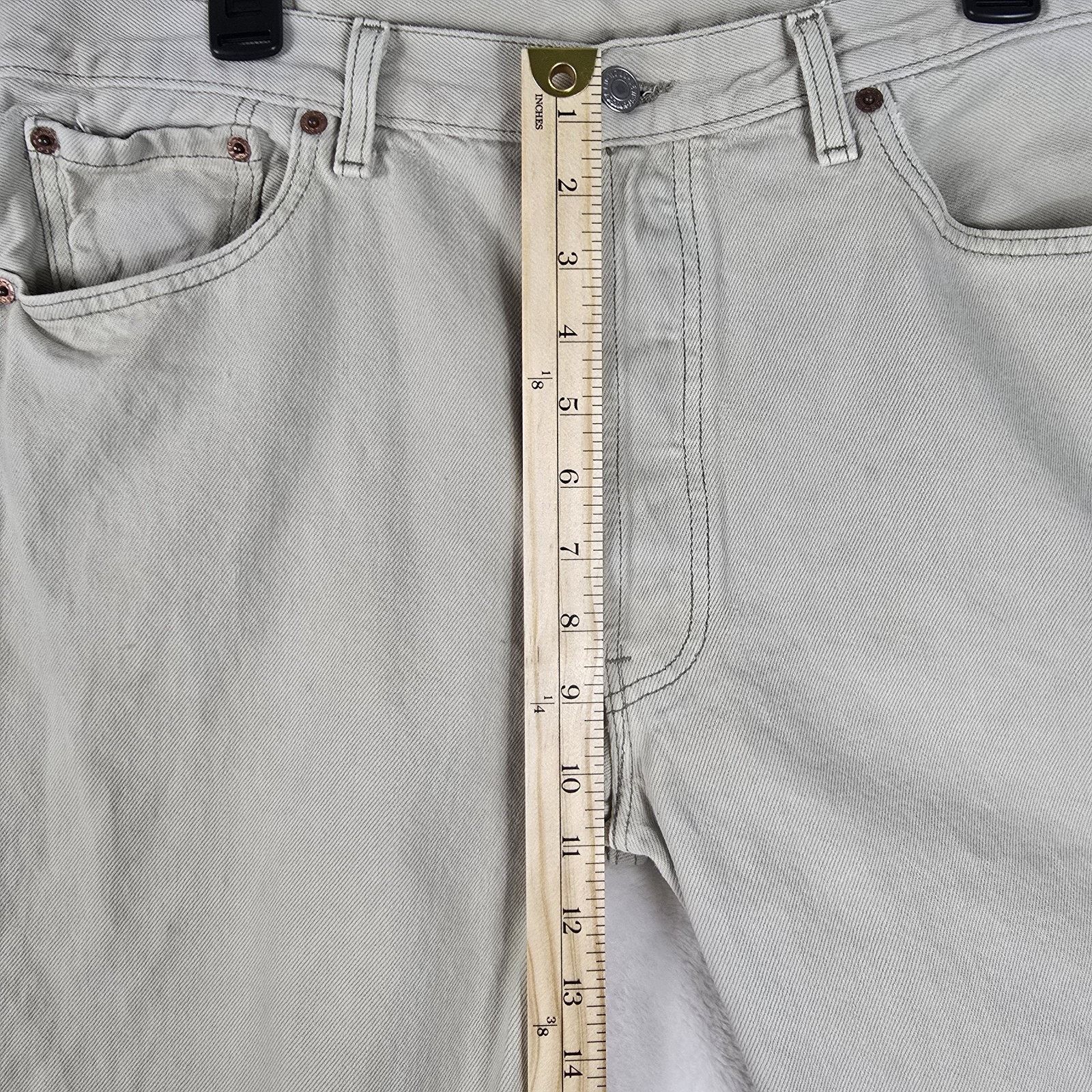 Levi's Vintage Levis 501 Mens 36x32 Beige 34x30 USA Made 90s 1998 Size US 34 / EU 50 - 16 Thumbnail