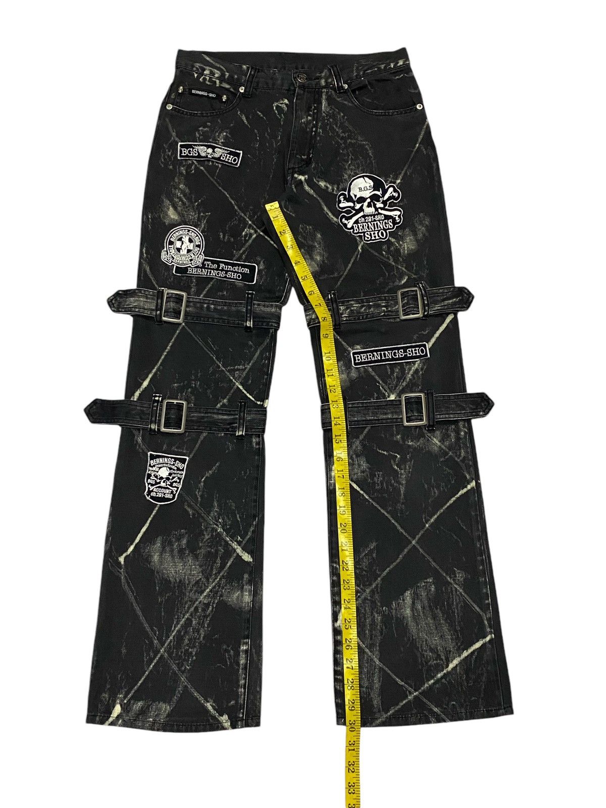 Japanese Brand Japanese Brand “BERNINGS-SHO” Patchwork Bondage Pants Size US 29 - 13 Thumbnail