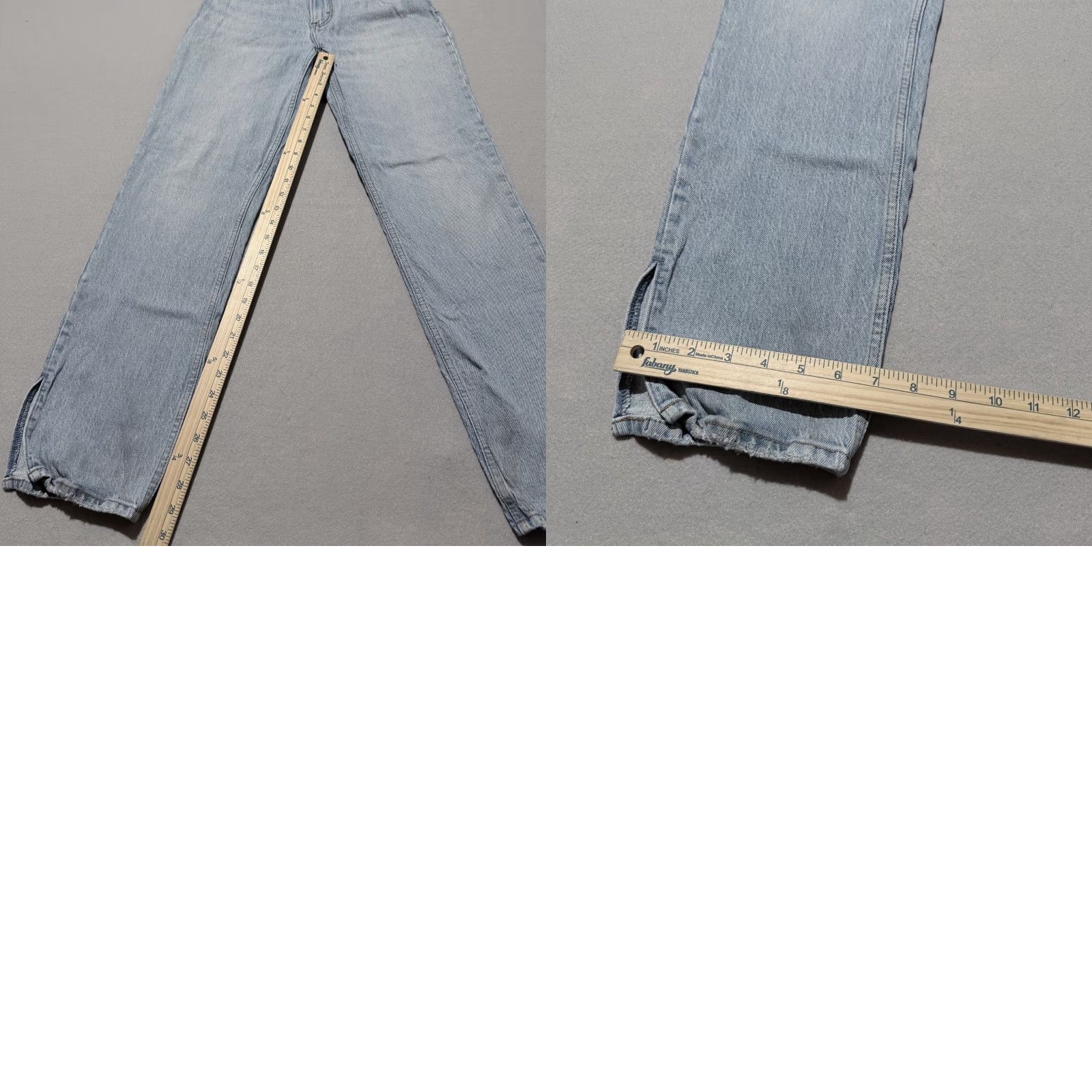 Abercrombie & Fitch Abercrombie & Fitch Jeans Women Blue 4 90s Ultra High Rise 90s Straight Denim Vintage: No Distressed Pockets Slit 30 in Inseam XS-XL Size 27" / US 4 / IT 40 - 9 Thumbnail