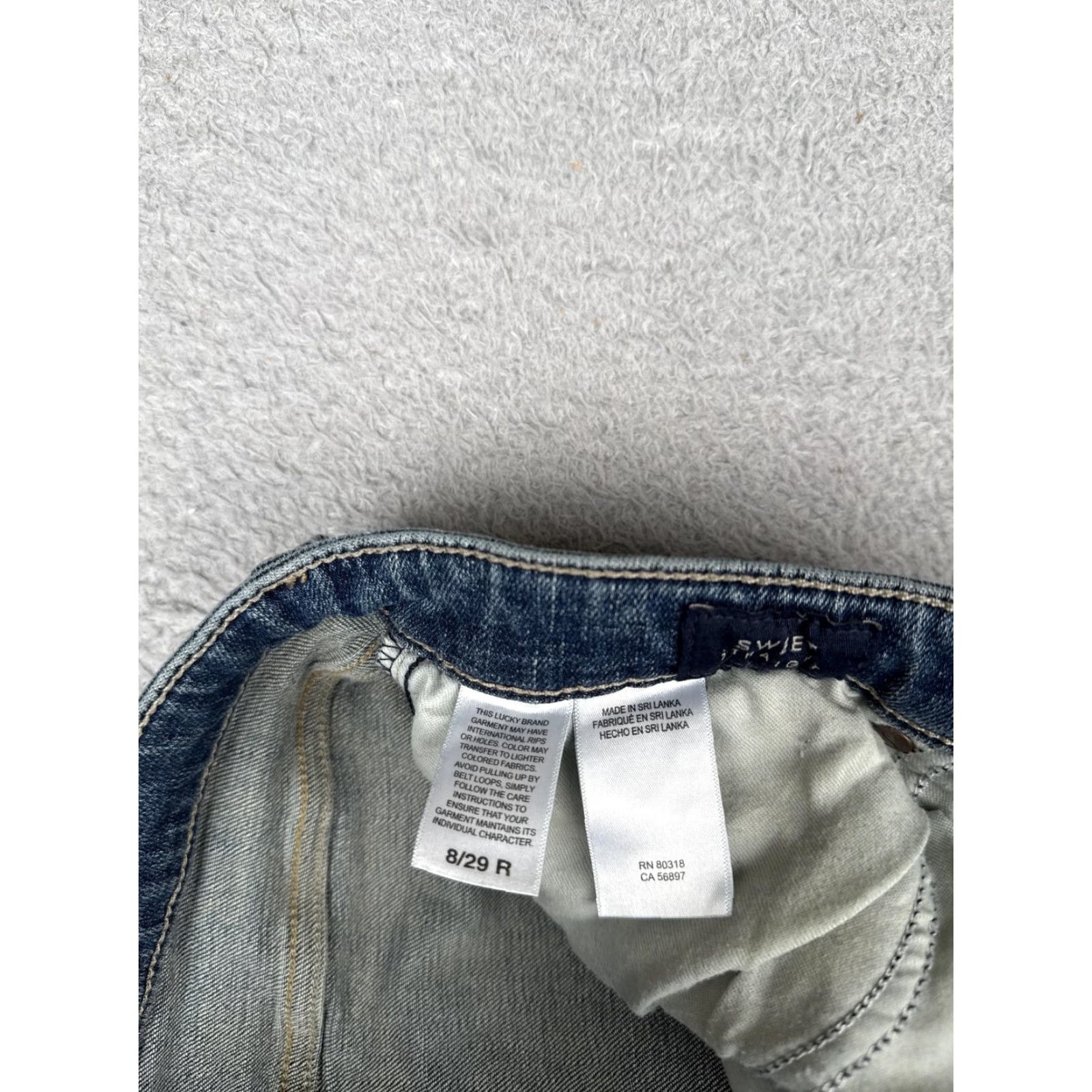 Lucky Brand Lucky Brand Jeans Womens 8 Blue Midrise Straight Medium Wash Denim Casual 29x31 Size 30" / US 8 / IT 44 - 7 Thumbnail