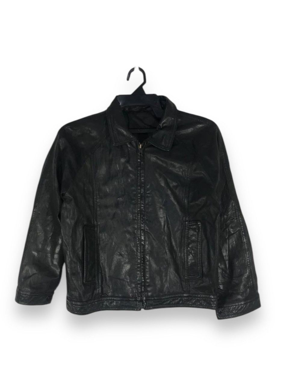 Vintage Soul sniper leather jacket all black Size US XS / EU 42 / 0 - 1 Thumbnail